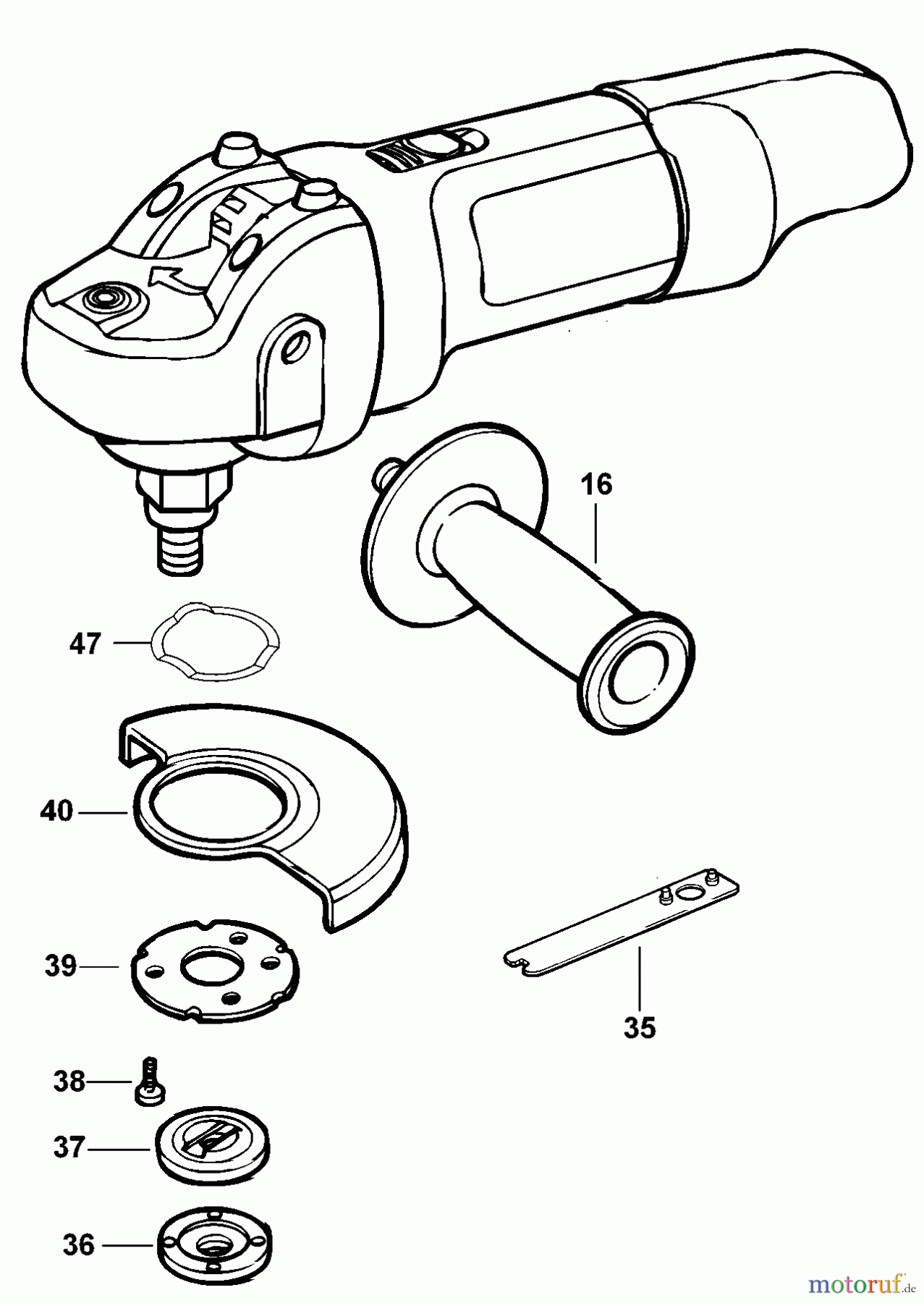  BLACK+DECKER INNENAUSSTATTUNG SCHLEIFER UND POLIERER 4-1/2 GRINDER 24543 Seite 1