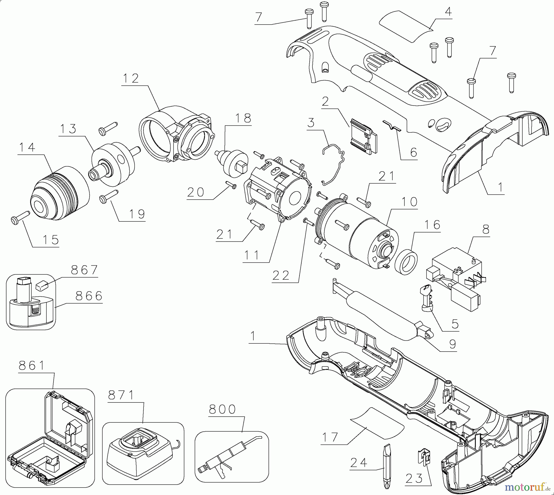 DEWALT Divers 18V DRILL DW960K-2 Seite 1