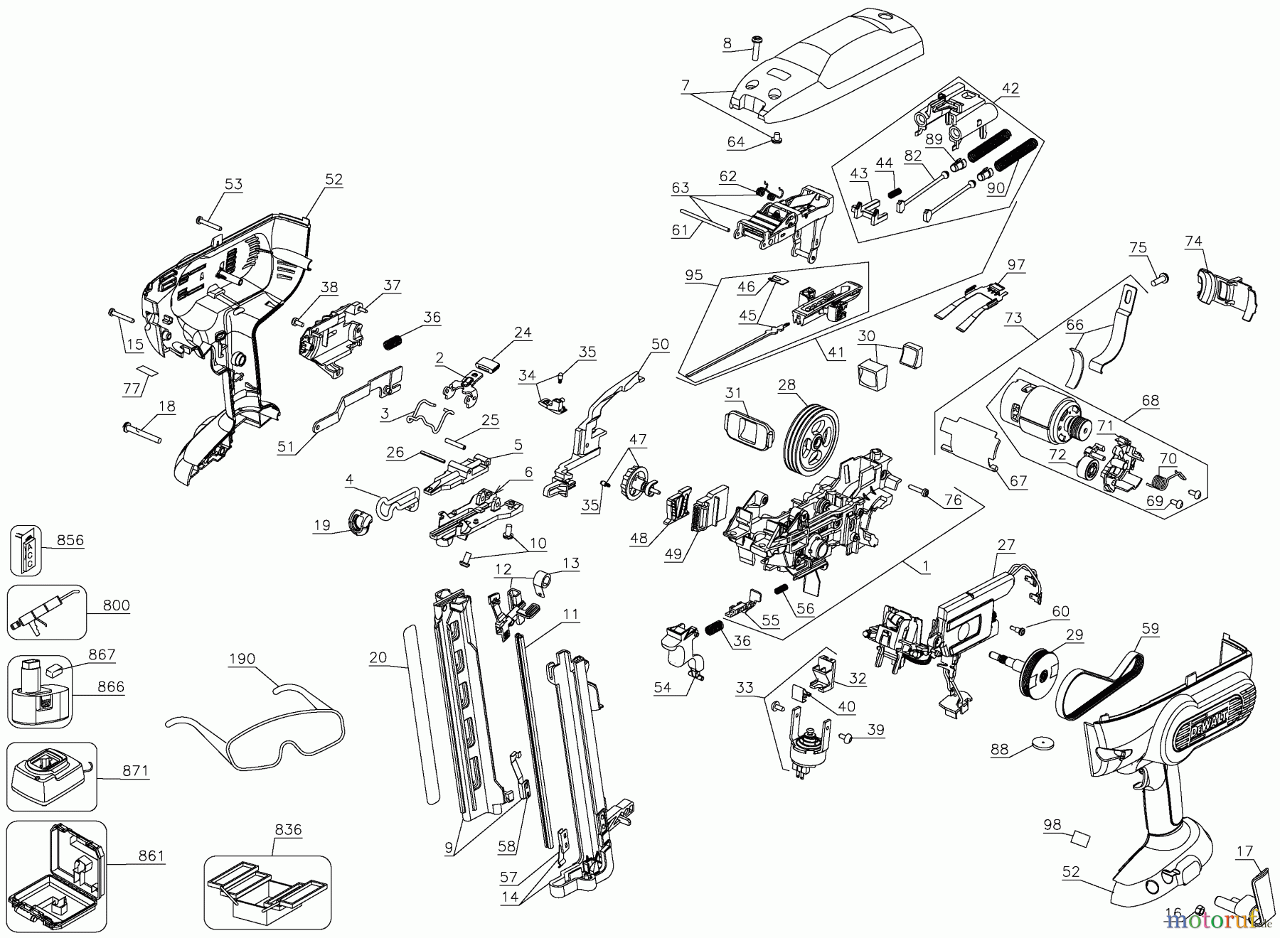 DEWALT BEFESTIGUNG Nagler NAGLER DC614KN Seite 1