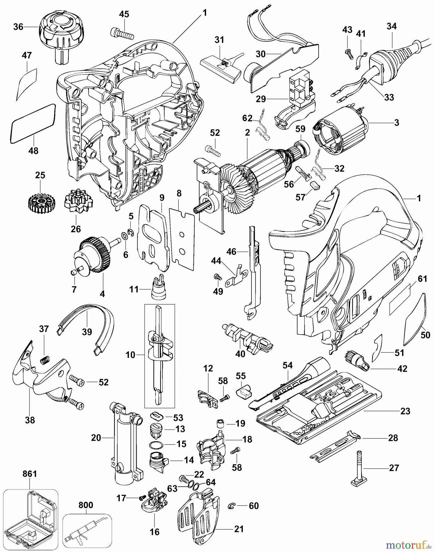 BLACK+DECKER INNENAUSSTATTUNG SÄGE Jig Saw SP5500JS Seite 1