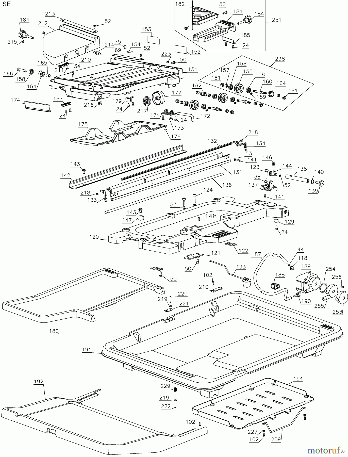 DEWALT Kabelgeführt Fliesensäge 10 HD WET TILE SAW D24000S Seite 2