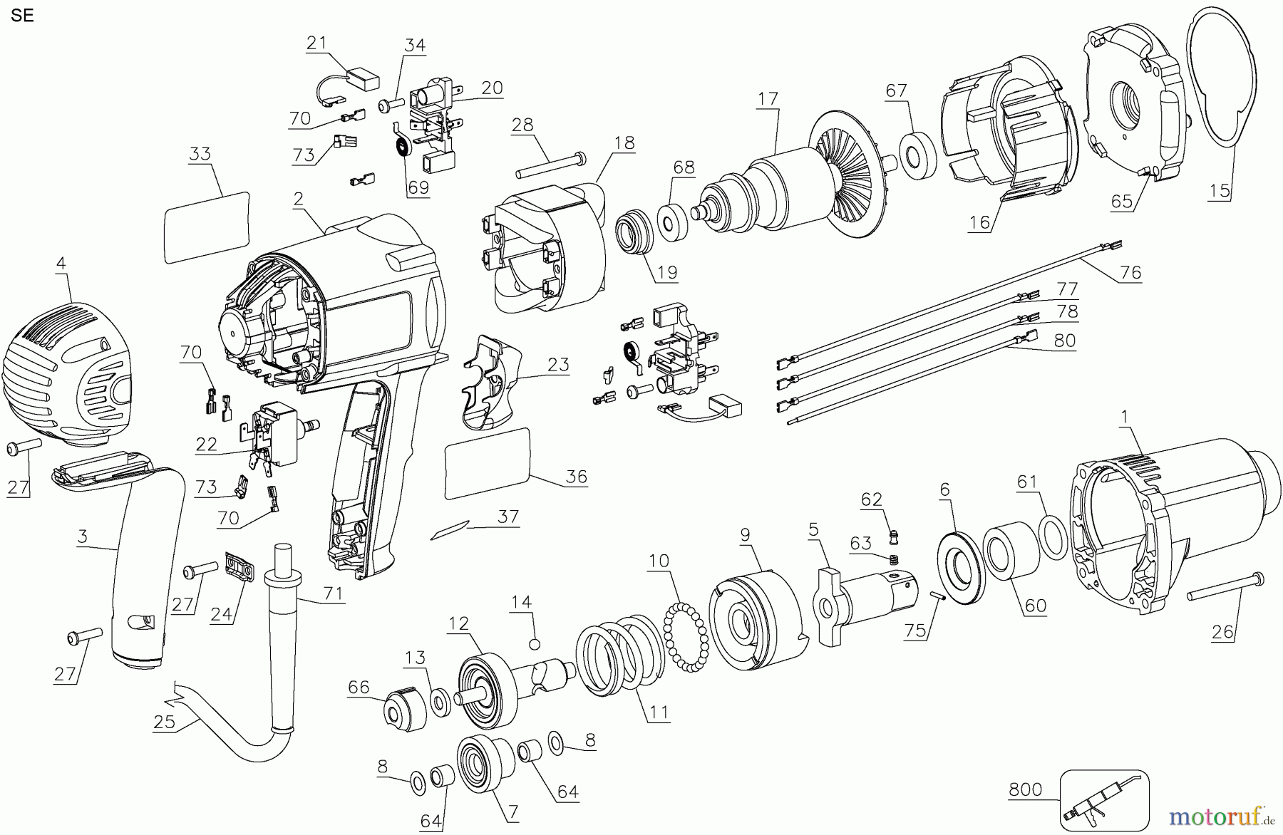 DEWALT SCHRAUBER Schlagschrauber 3/4 IMPACT WRENCH DW294 Seite 1
