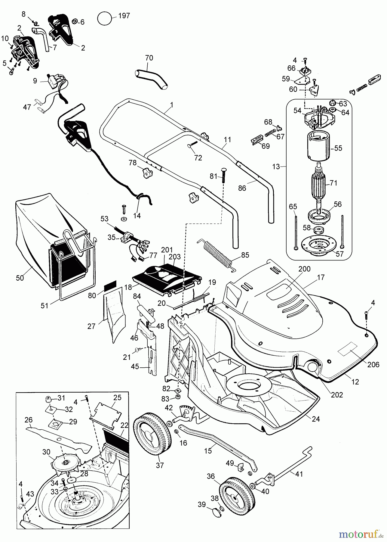 DEVILBISS Divers 19 MULCHING MOWER 35519 Seite 1