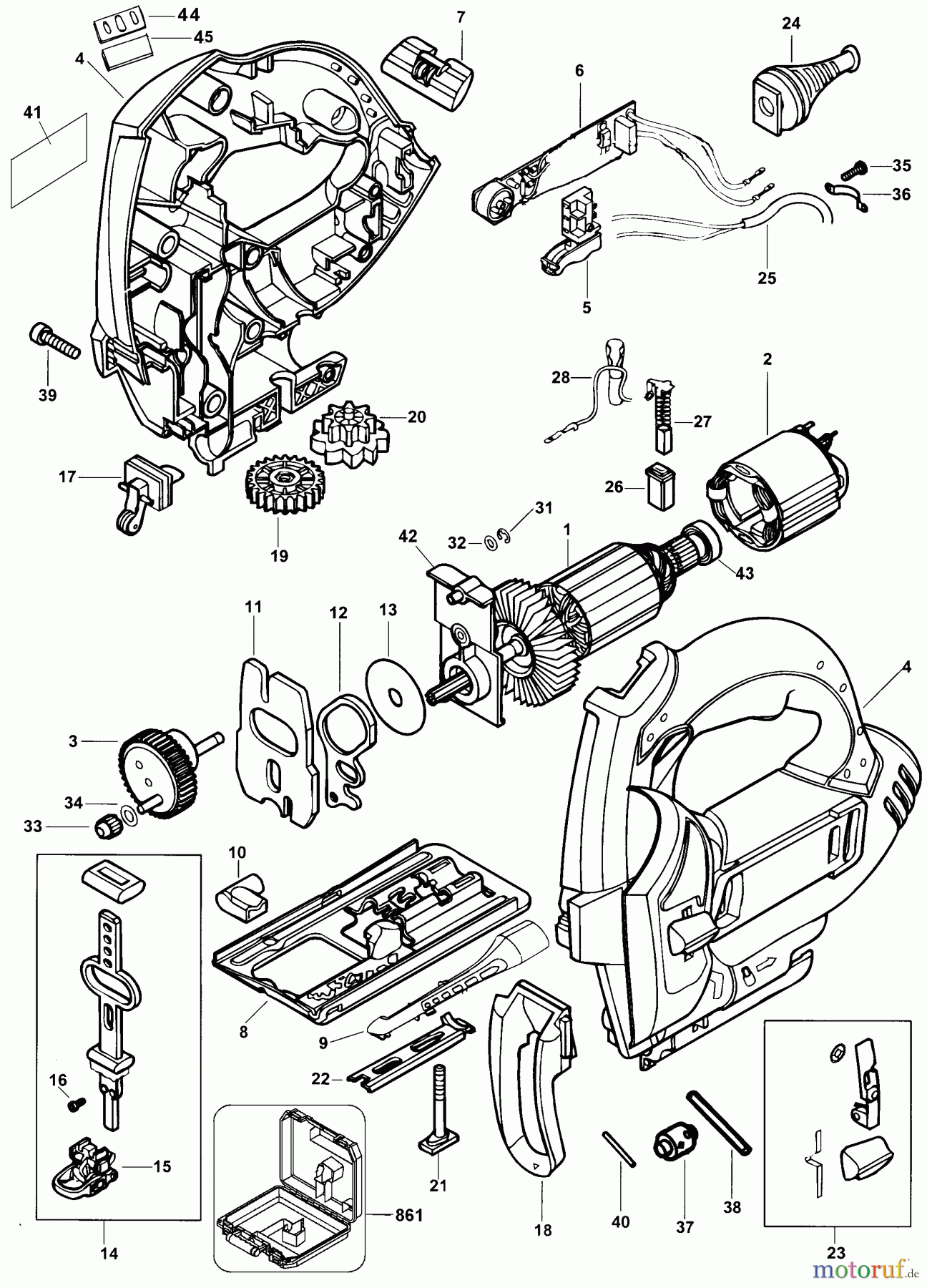  BLACK+DECKER INNENAUSSTATTUNG SÄGE STICHSÄGE JS610GK Seite 1