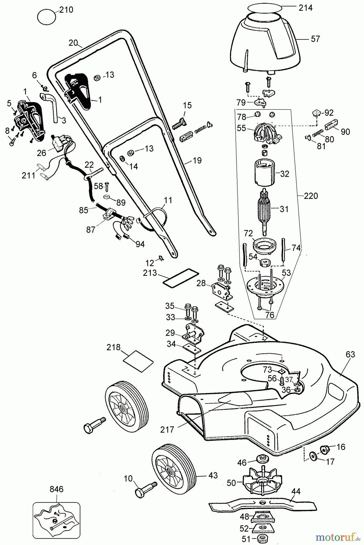  BLACK+DECKER AUSSERHALB RASENMÄHER, SCHNEEFRÄSEN RASENMÄHER LM115 Seite 1