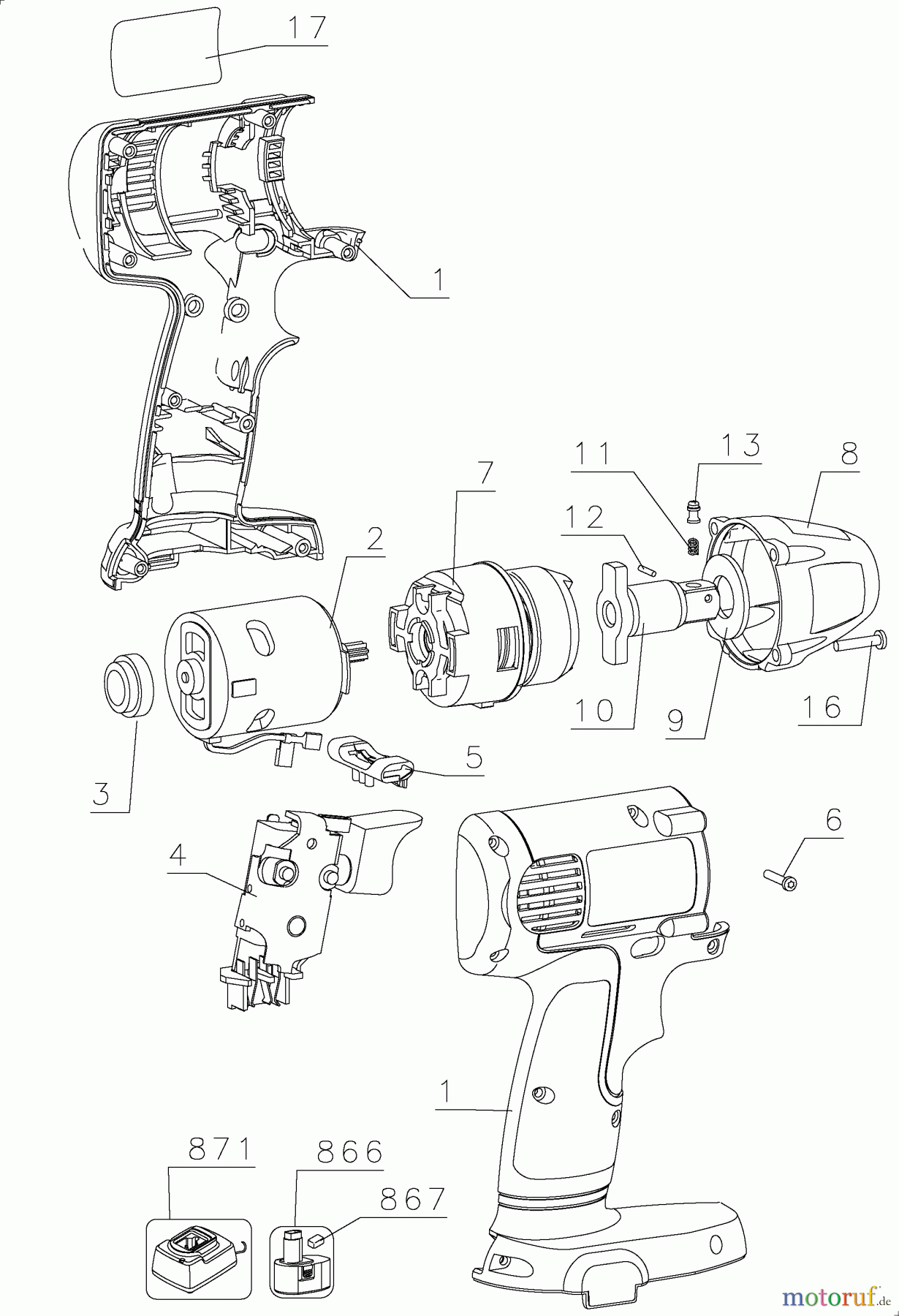 DEWALT Divers AKKU DREHMOMENTSCHLÜSSEL DW057N Seite 1