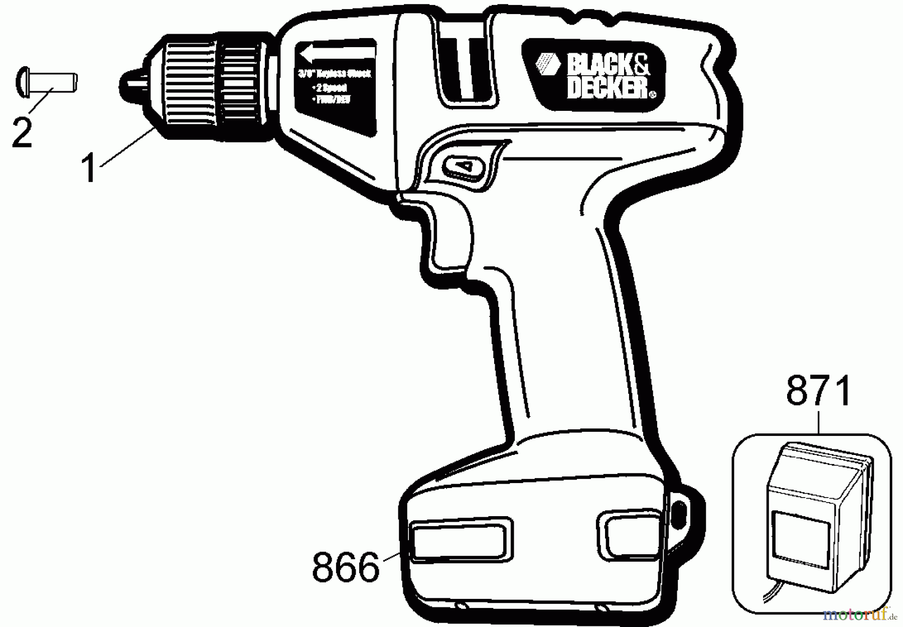 BLACK+DECKER INNENAUSSTATTUNG BOHRER 7.2V INTEFRAL DRILL FS9099 Seite 1