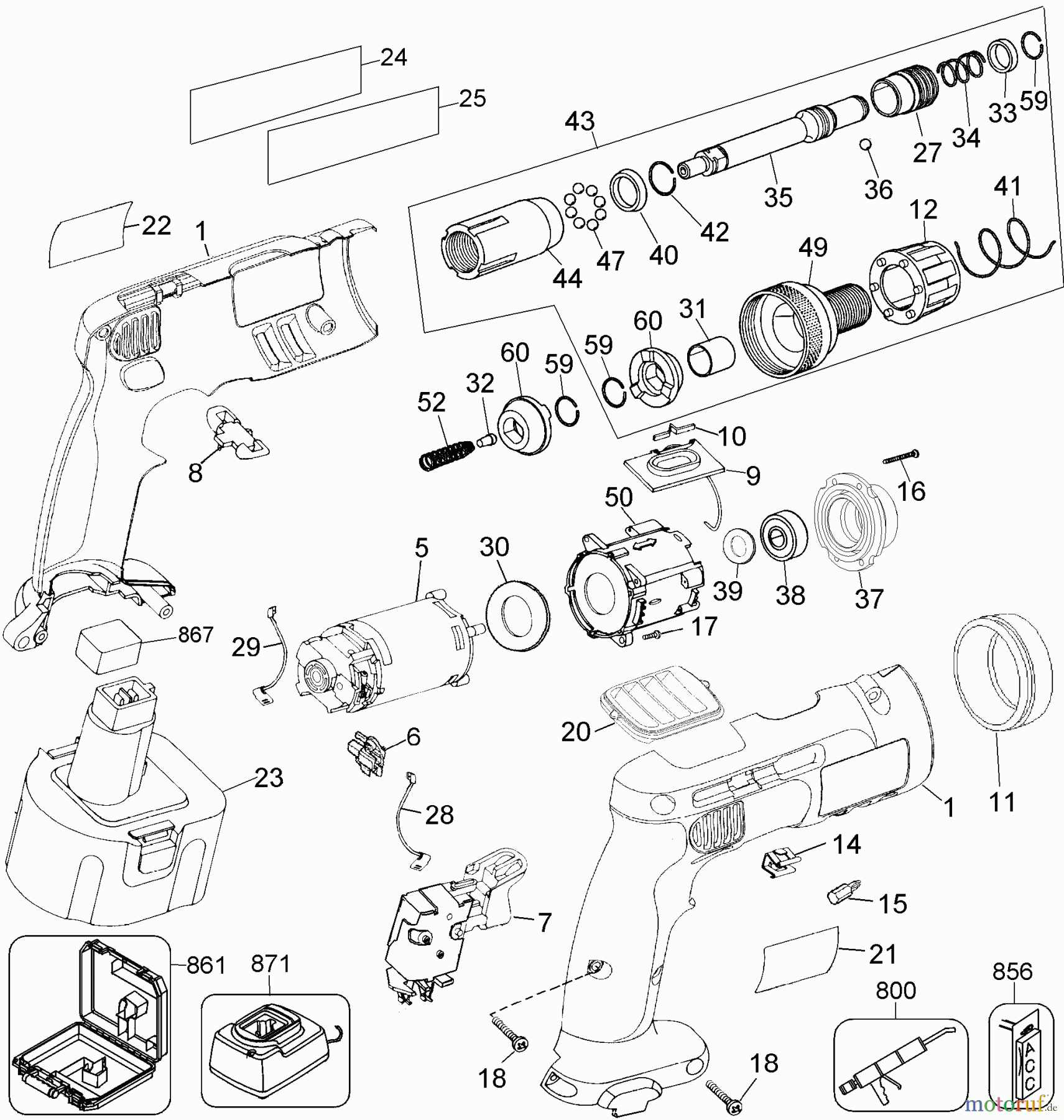 DEWALT Divers 6154D DC668KA Seite 1