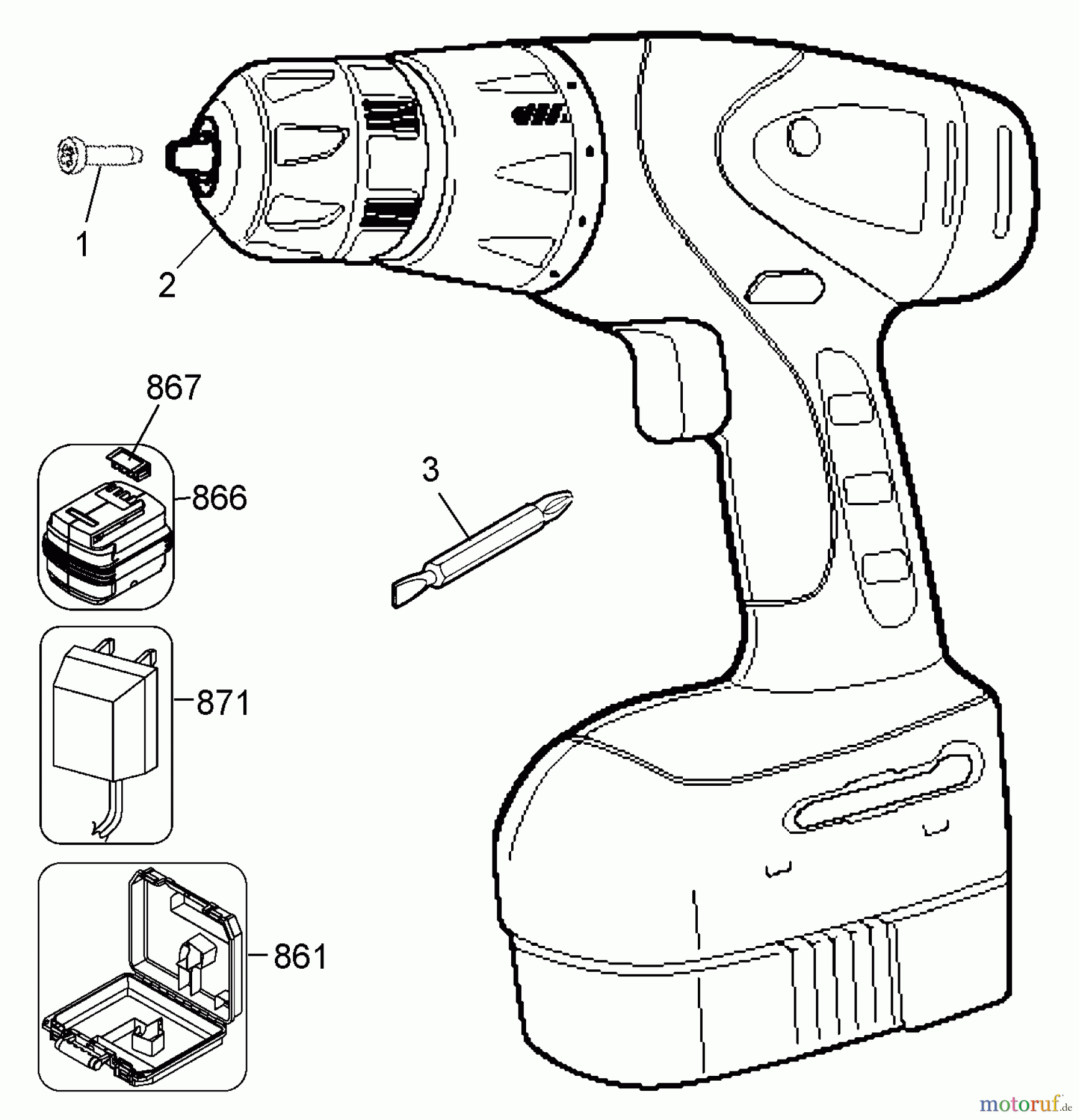 BLACK+DECKER INNENAUSSTATTUNG BOHRER 18V COMPACT GEL DRILL KIT BDG1800 Seite 1