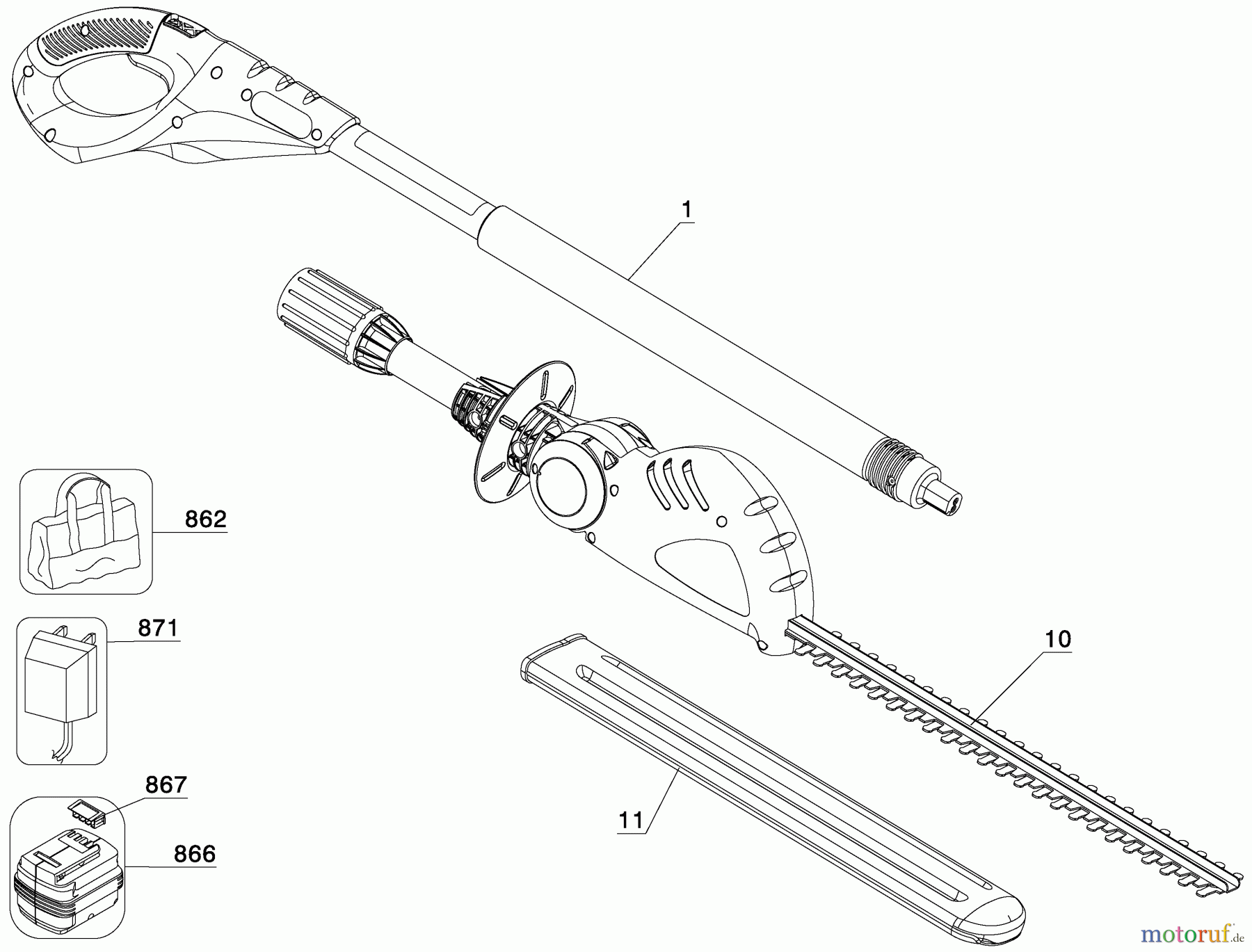 BLACK+DECKER Divers 18V HEDGE TRIMMER NPT318 Seite 1