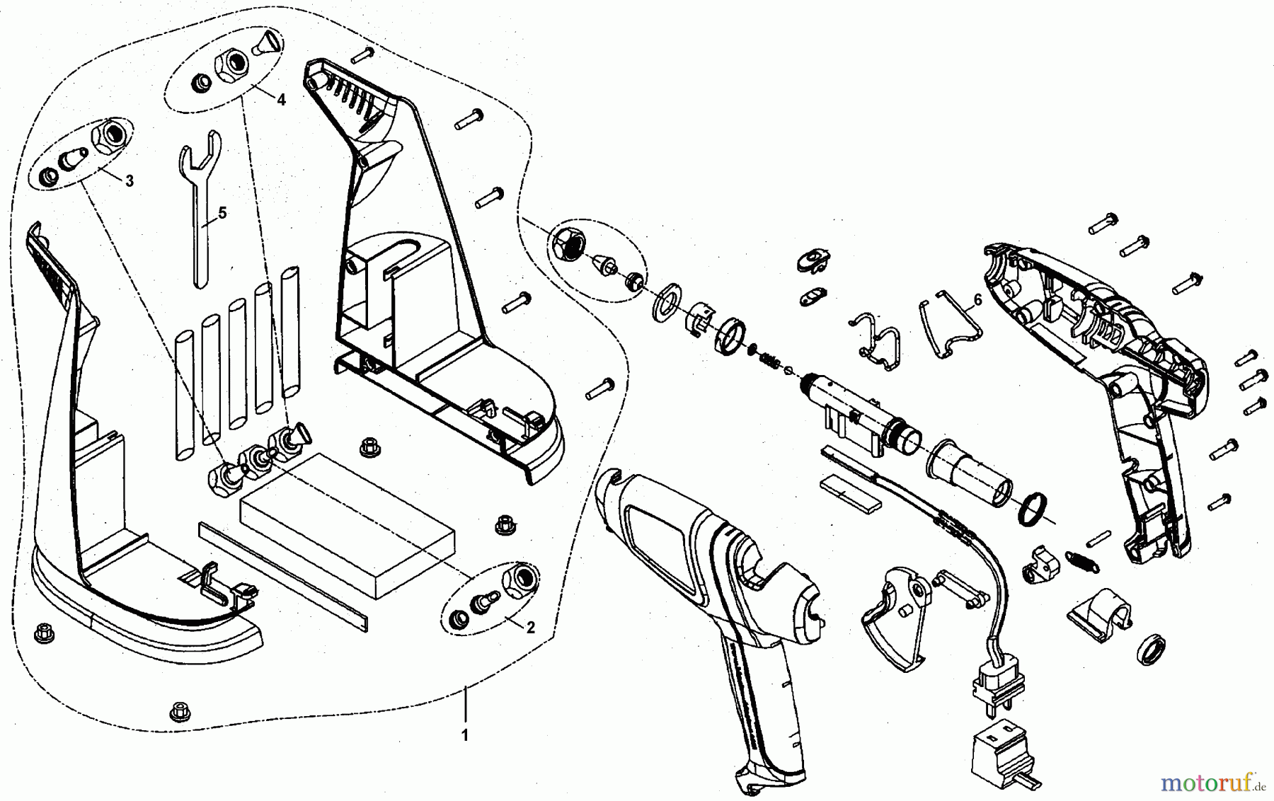 BLACK+DECKER INNENAUSSTATTUNG FIXIERUNGEN KLEBEPISTOLE GG500S Seite 1