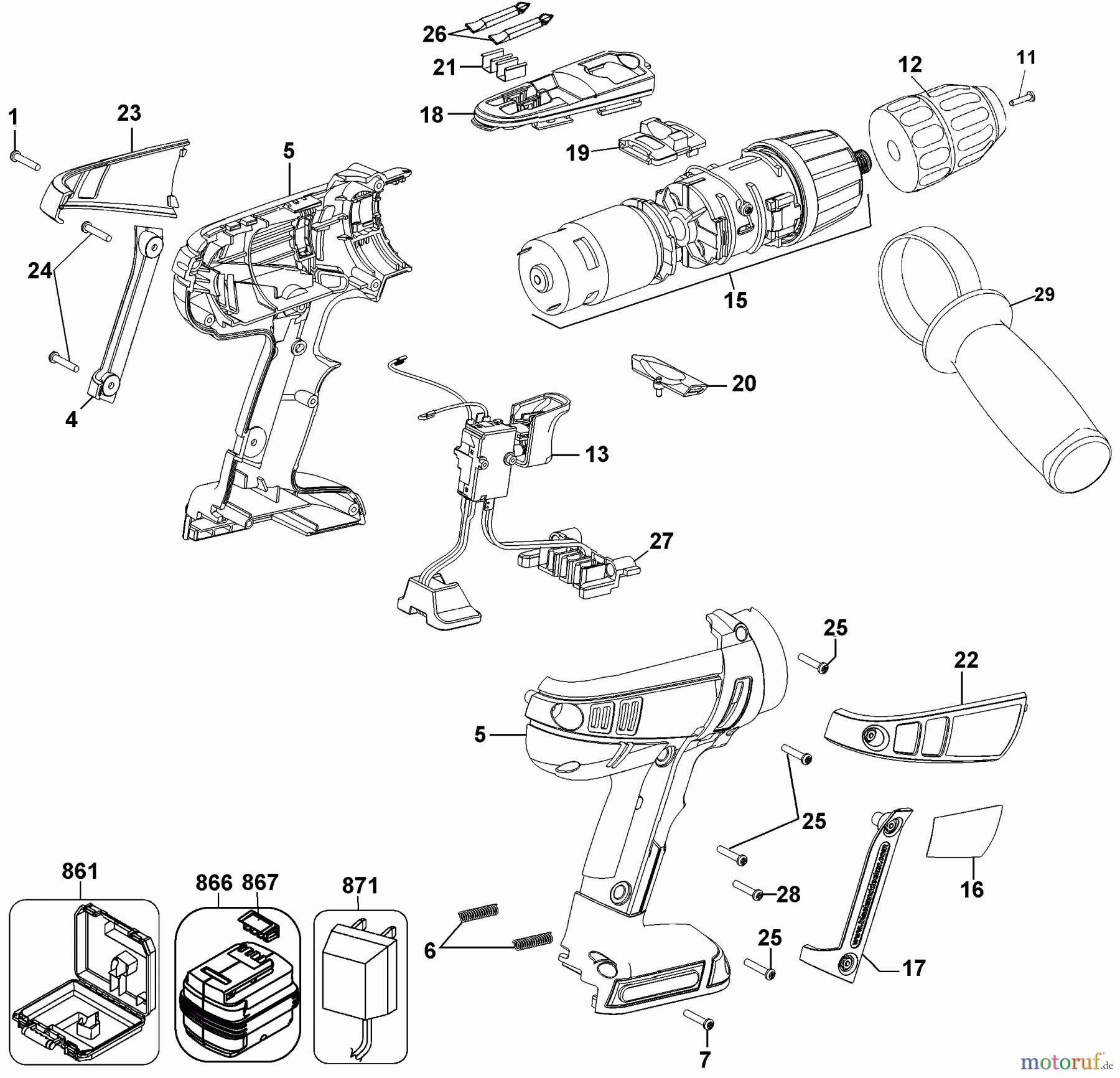  BLACK+DECKER Divers 24V FIRESTORM DRILL FS2400D-2 Seite 1