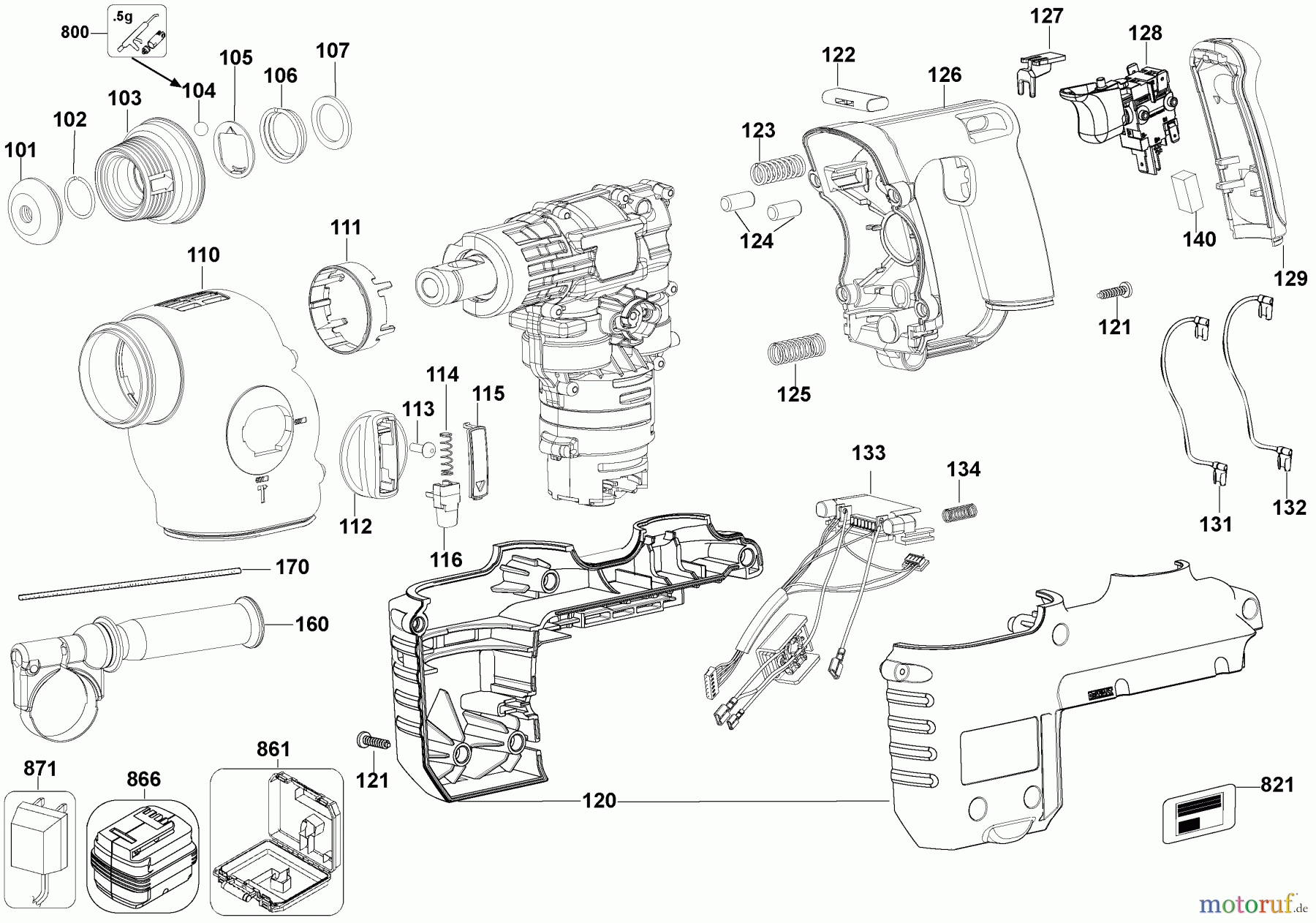 DEWALT Bohrhämmer Bohrhämmer SDS-PLUS 23744 DC232KL Seite 1
