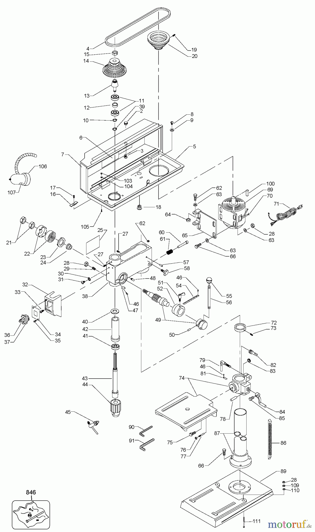 BLACK+DECKER Divers 10IN DRILL PRESS BDDP100 Seite 1