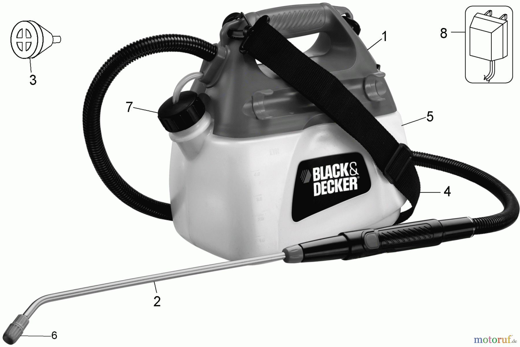  BLACK+DECKER Divers 14.4V GARDEN SPRAYER GSP014 Seite 1