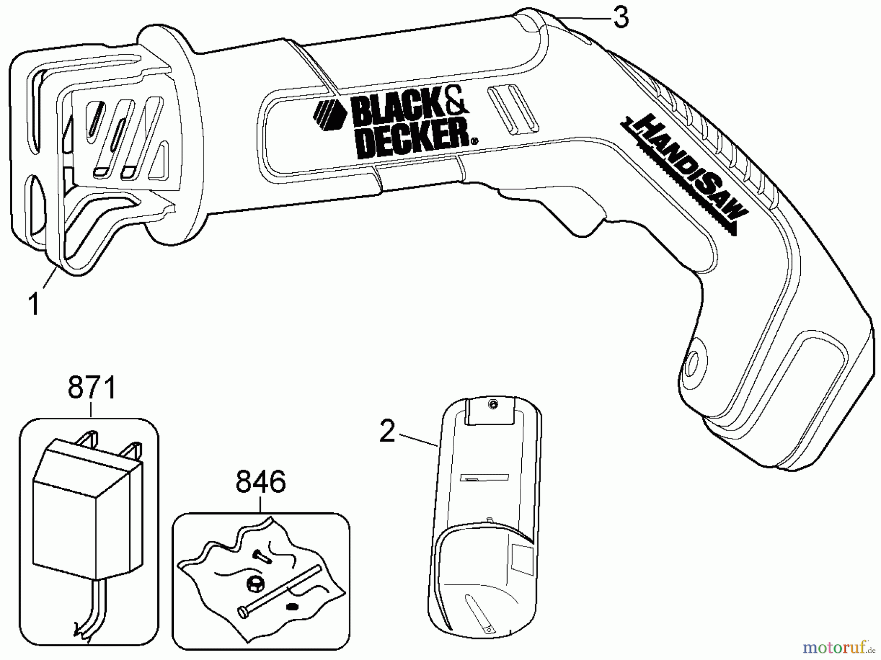BLACK+DECKER PROFESSIONELL SÄGE SCHNITTSÄGE CHS6000 Seite 1