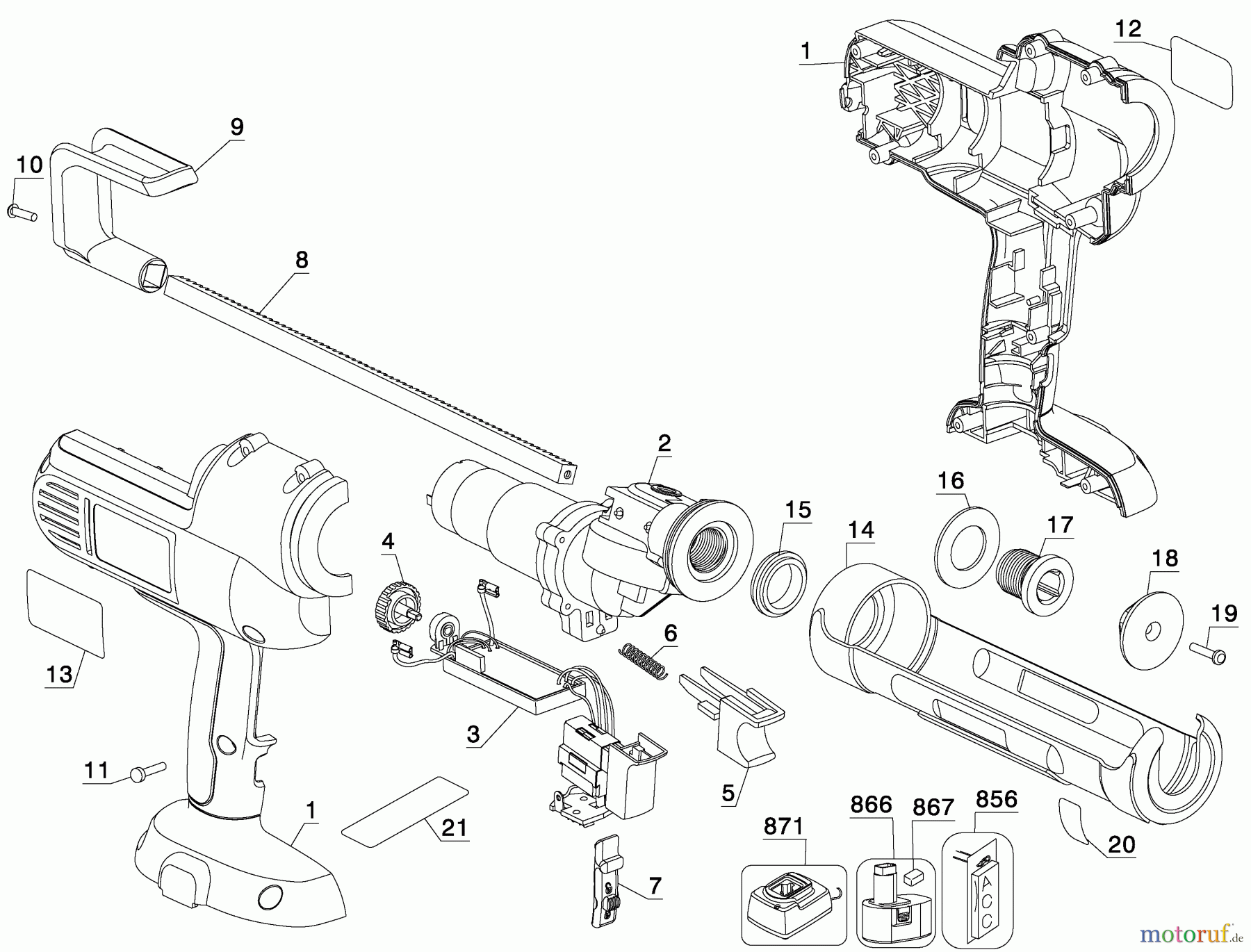 DEWALT Divers 18V CAULK GUN DC546K Seite 1