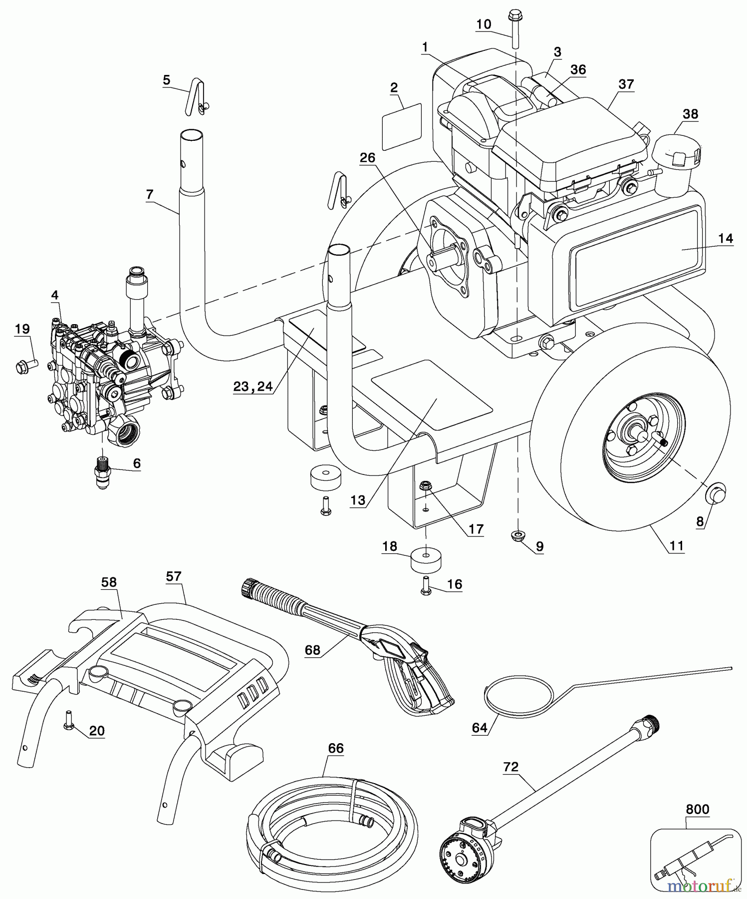 OEM Black und Decker Divers 2800 PSI PRESS WASHR XC2800 Seite 1