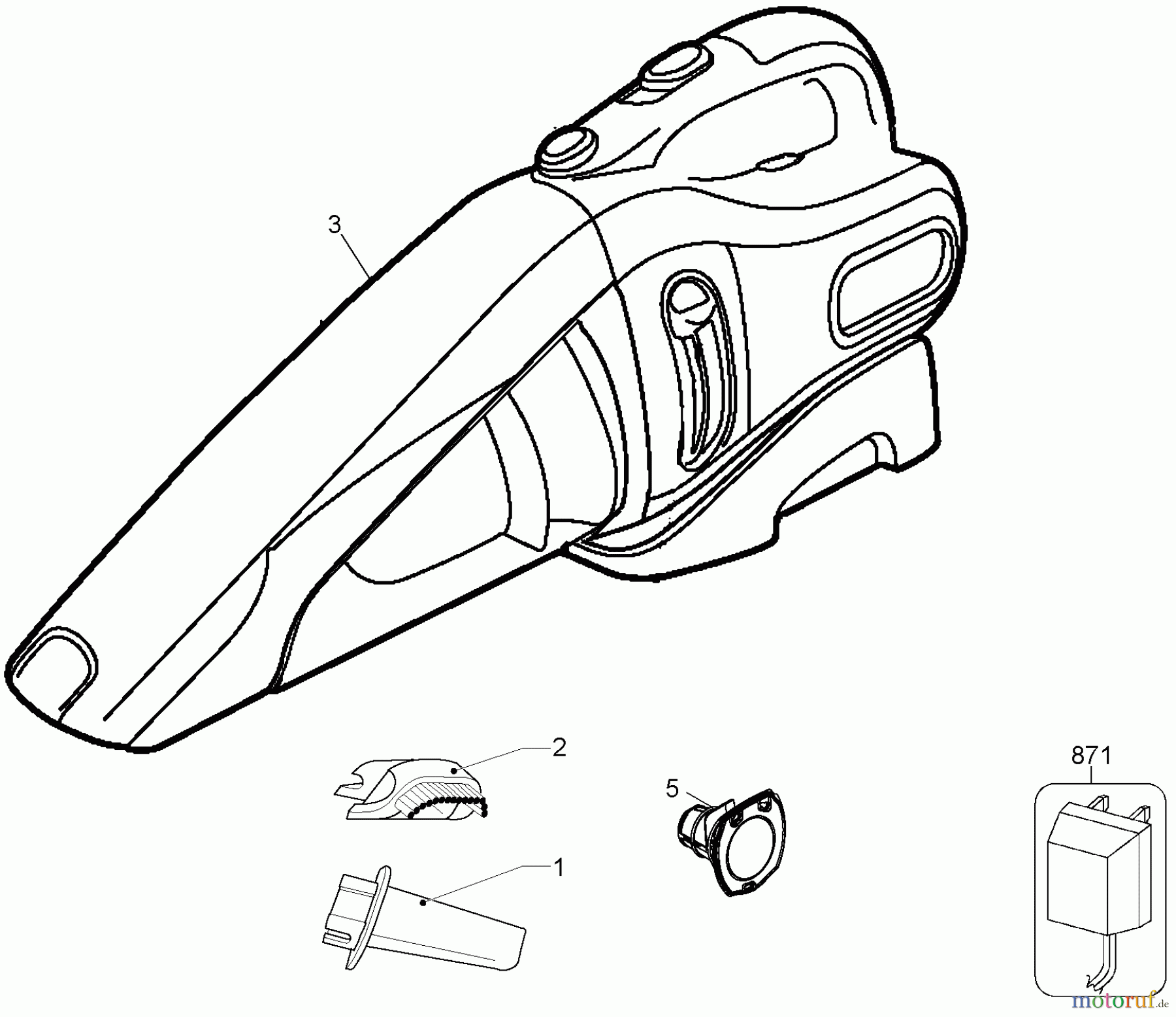 BLACK+DECKER Divers 9.6V CYCLONIC DUSTBUSTER CHV9608R Seite 1