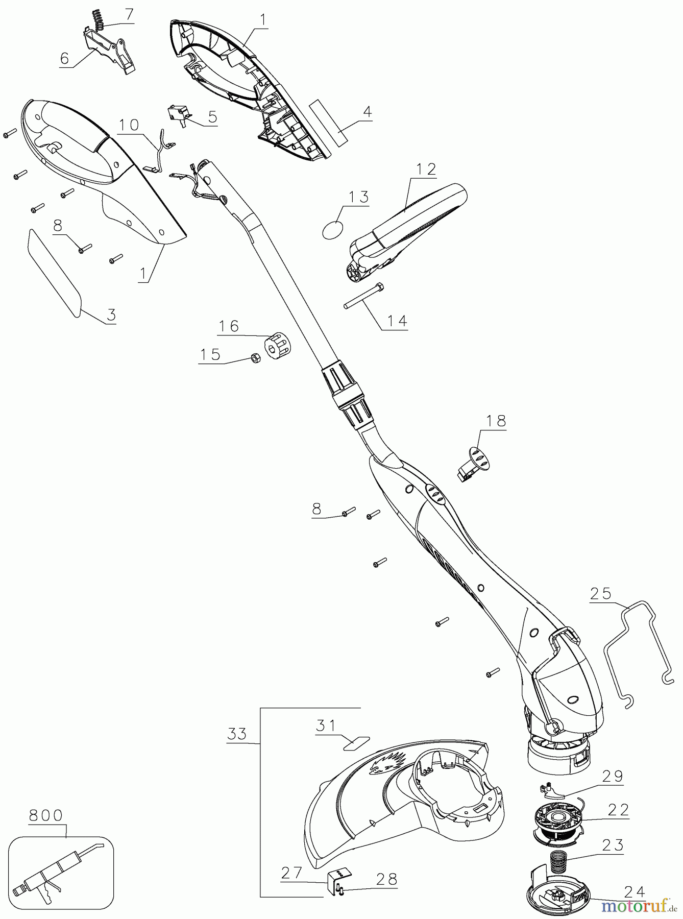 BLACK+DECKER Divers 14 TRIMMER/EDGER ST7200 Seite 1