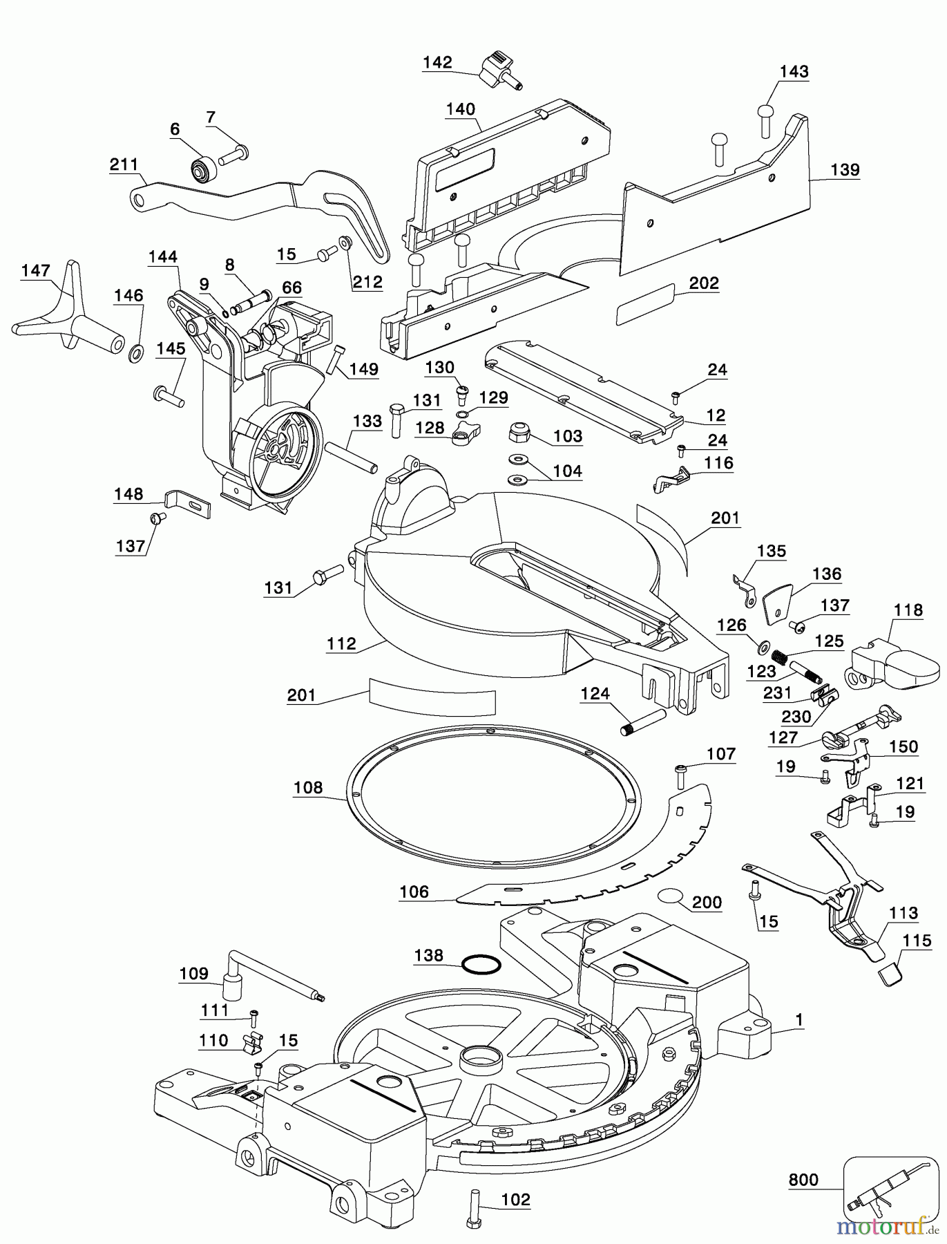 DEWALT HOLZARBEITEN Gehrungssägen GEHRUNGSSÄGE DW715 Seite 1