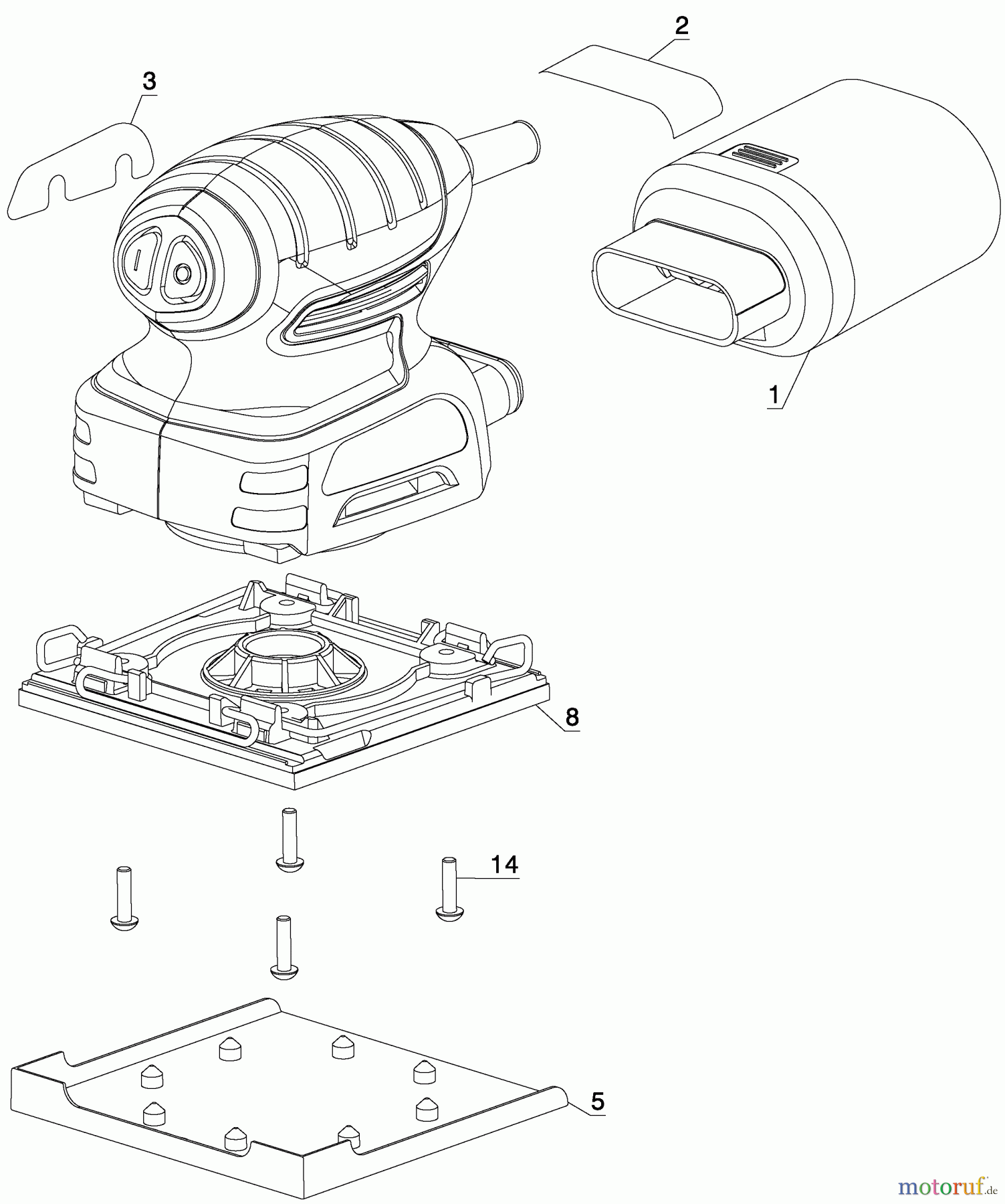  BLACK+DECKER INNENAUSSTATTUNG ABSCHLEIFGERÄT SCHLEIFER QS900 Seite 1