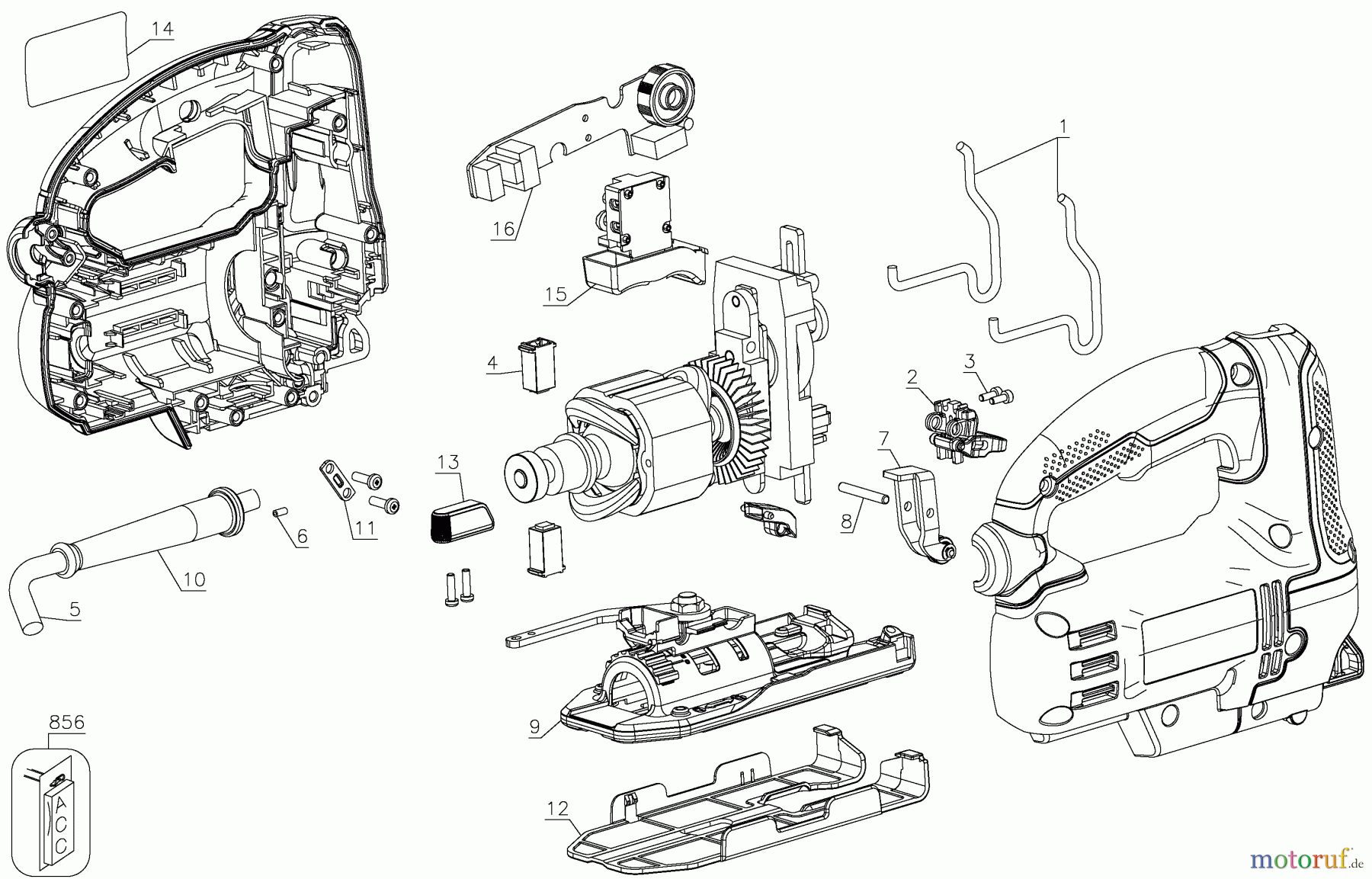  BLACK+DECKER INNENAUSSTATTUNG SÄGE STICHSÄGE PC600JS Seite 1