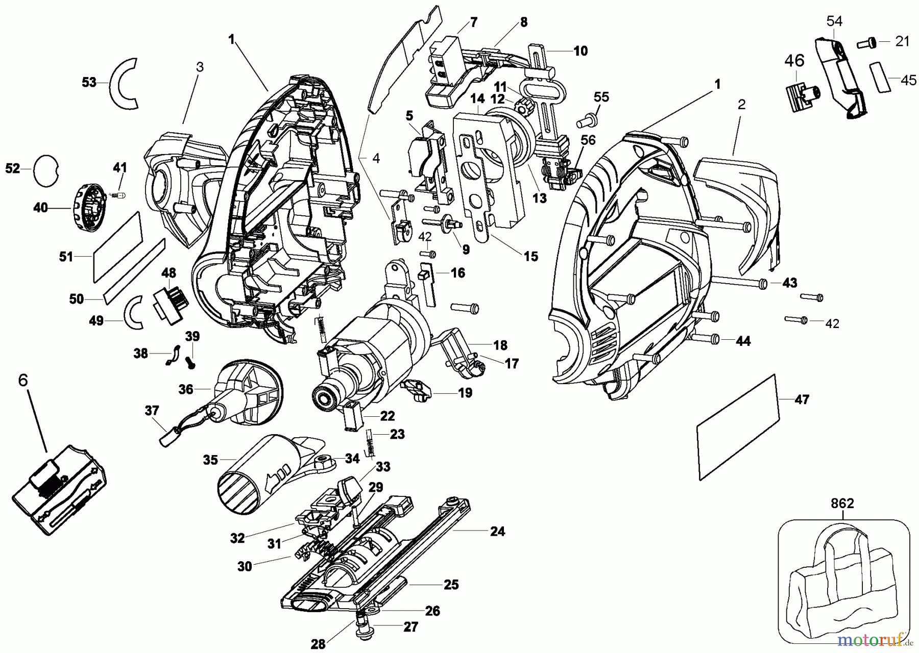  BLACK+DECKER INNENAUSSTATTUNG SÄGE STICHSÄGE JS680V Seite 1