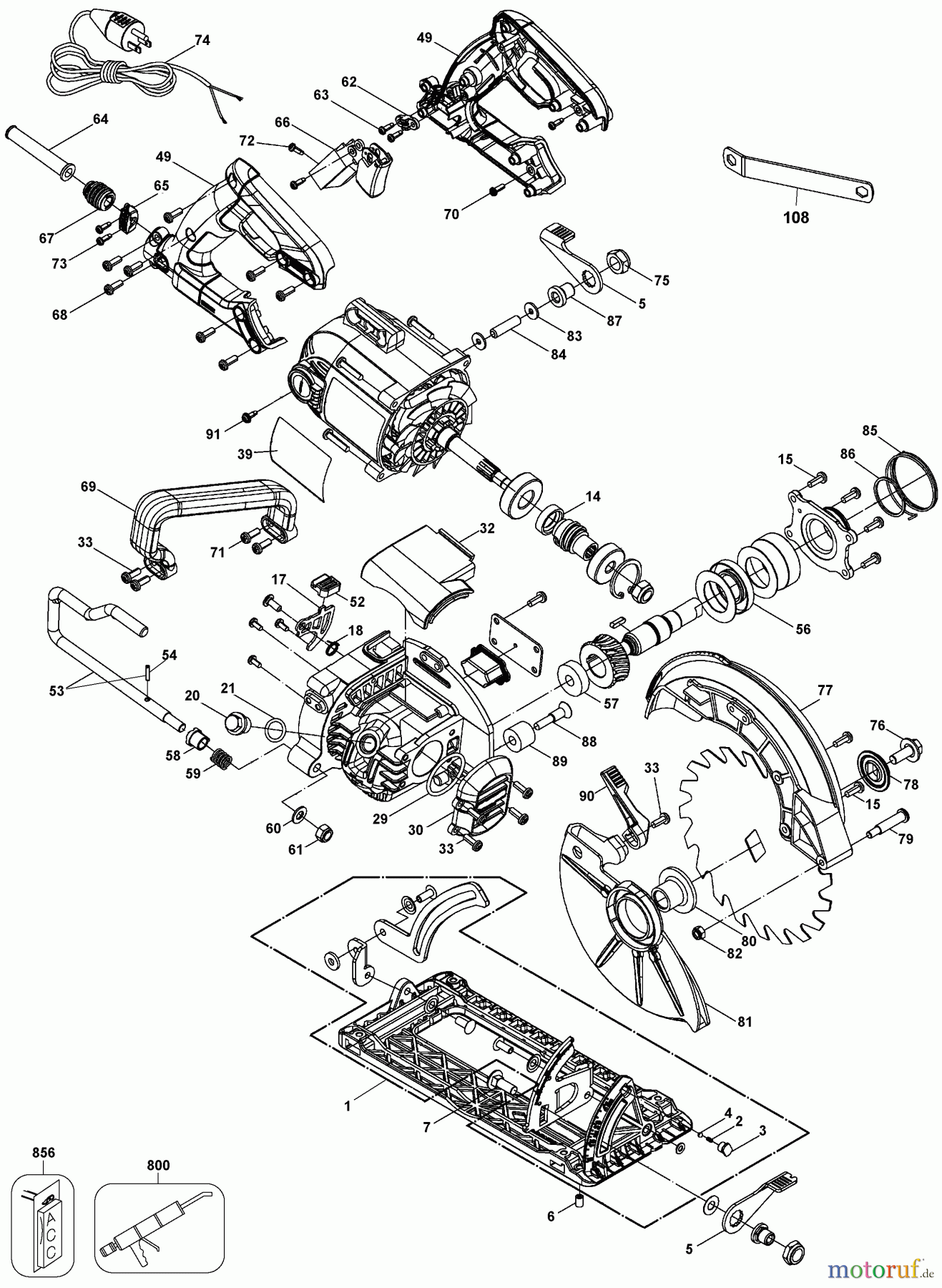 DEWALT HOLZARBEITEN KREISSÄGEN KREISSGE DWS535 Seite 2