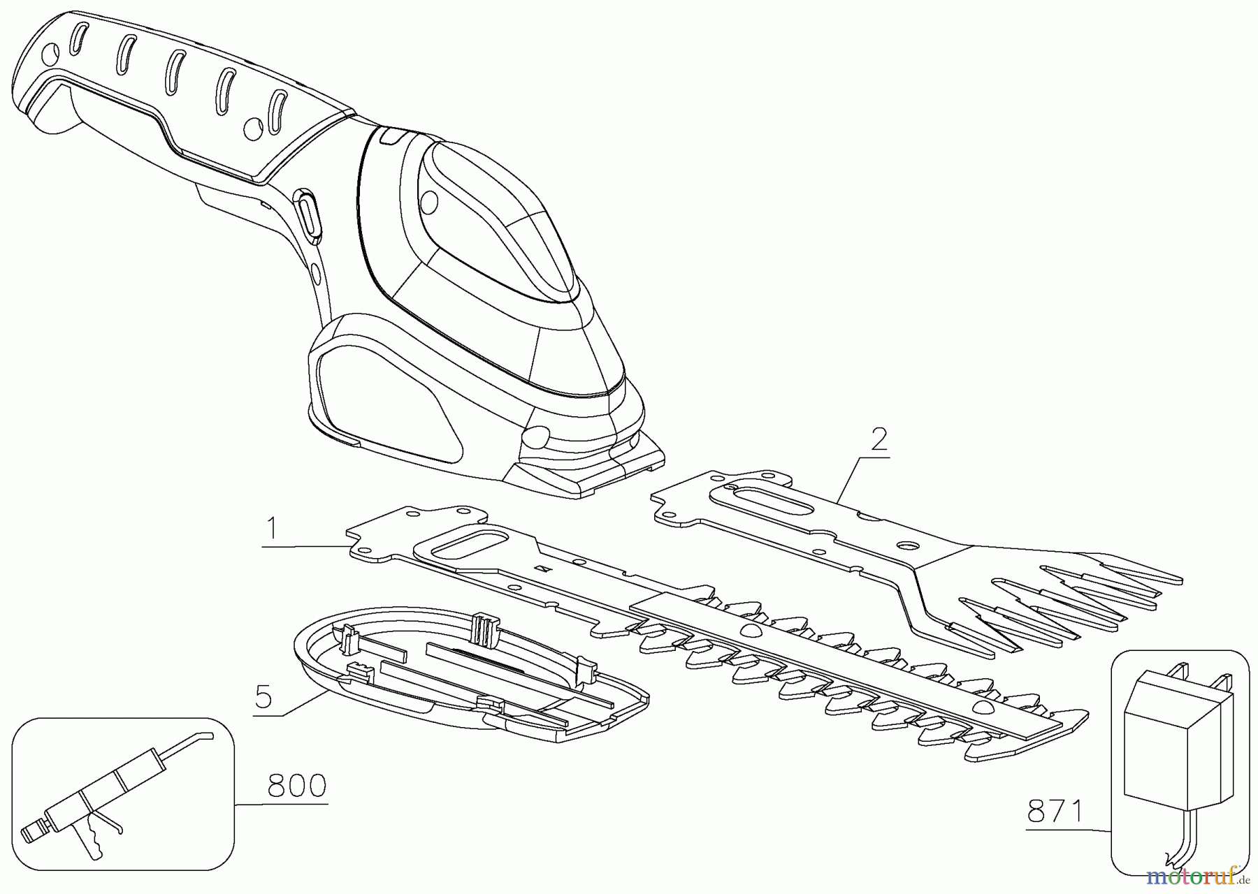 BLACK+DECKER Divers 3.6V GARDEN SHEAR GSN35 Seite 1