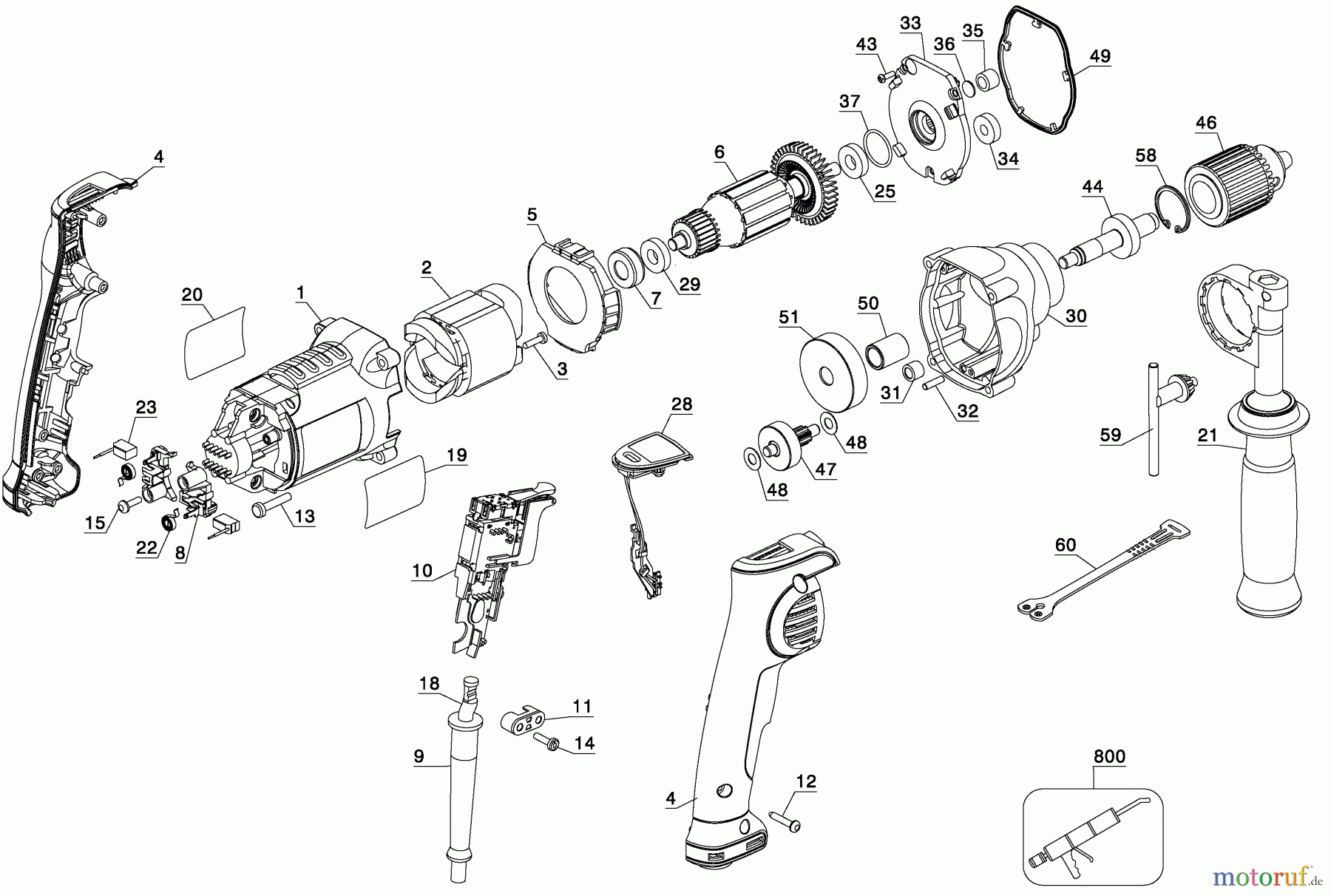 DEWALT Divers 1/2 DRILL DWD220 Seite 1