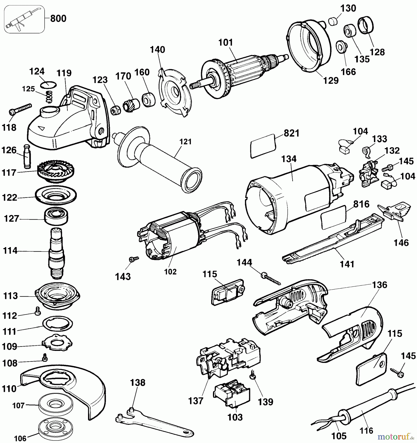 OEM Black und Decker Divers Sears Craftsman 4-1/2 In 24544SE Seite 1