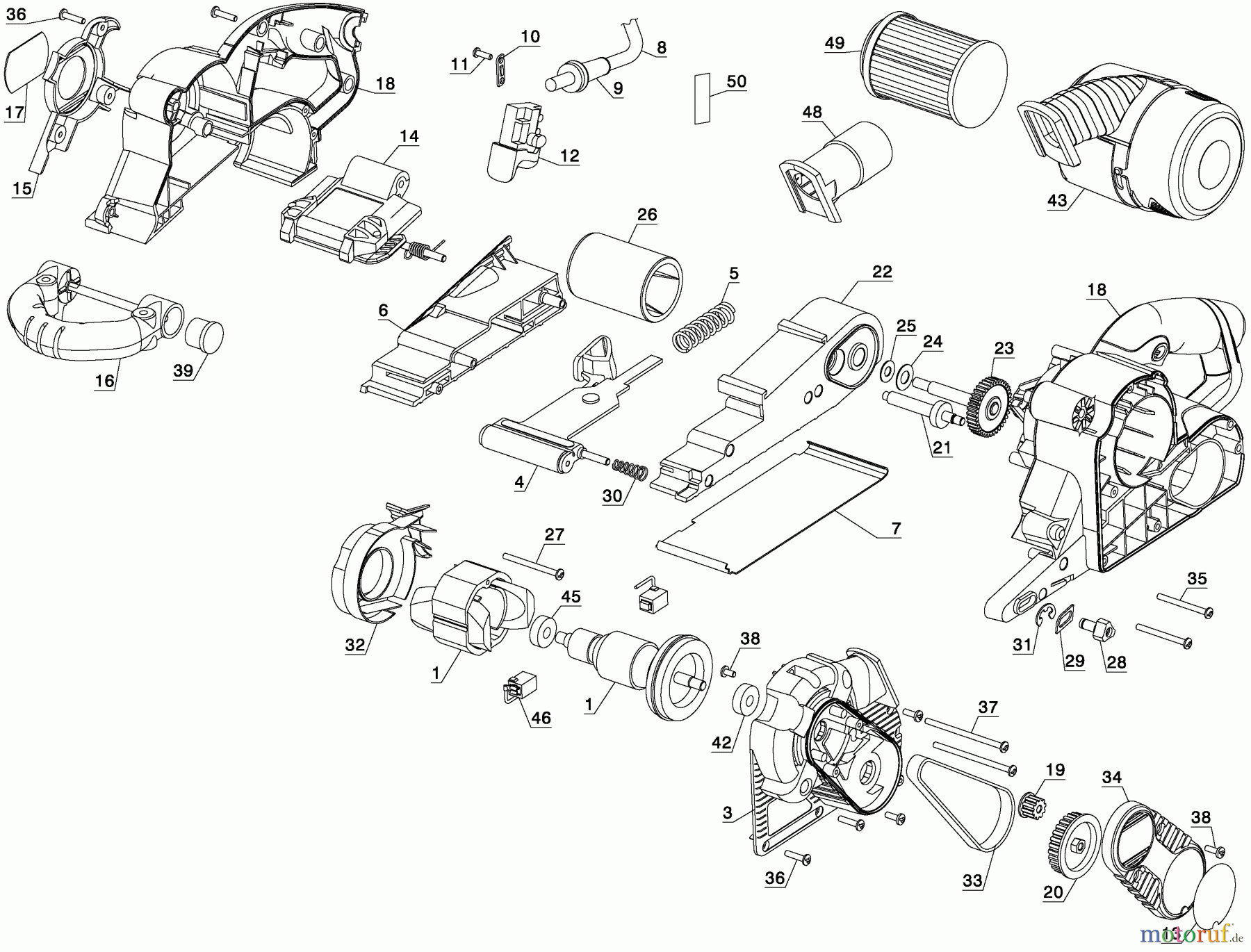 BLACK+DECKER INNENAUSSTATTUNG SCHLEIFER UND POLIERER BANDSCHLEIFER CYDS321 Seite 1