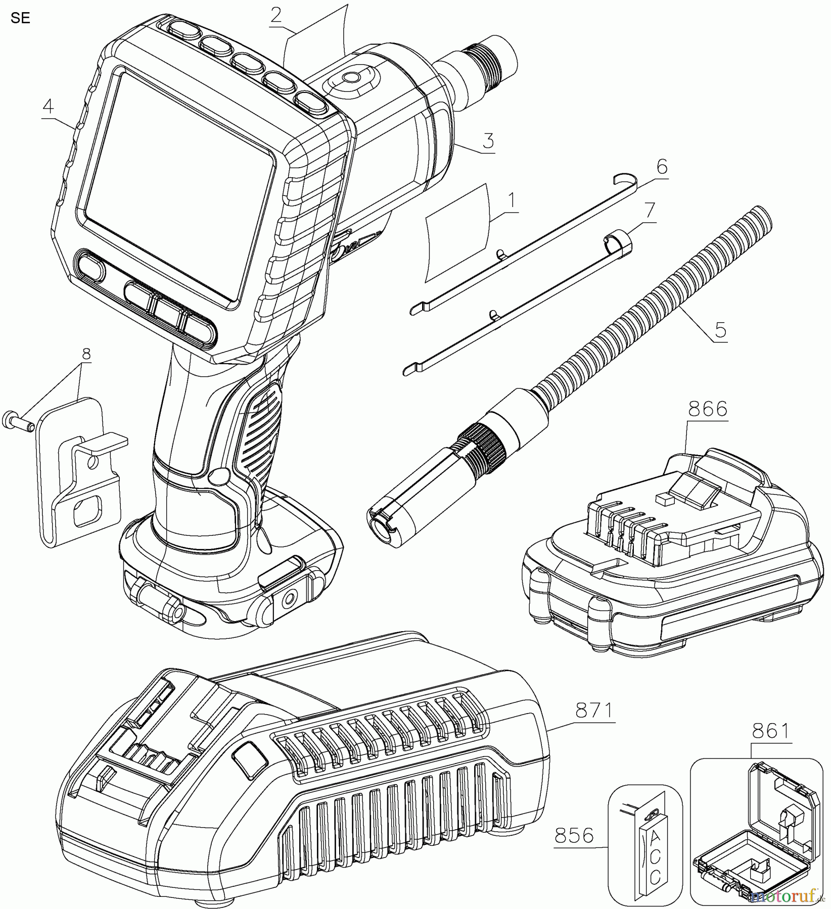  DEWALT SCHNURLOS-SONSTIGES 10.8V XR INSPECTION CAMER DCT410N Seite 1