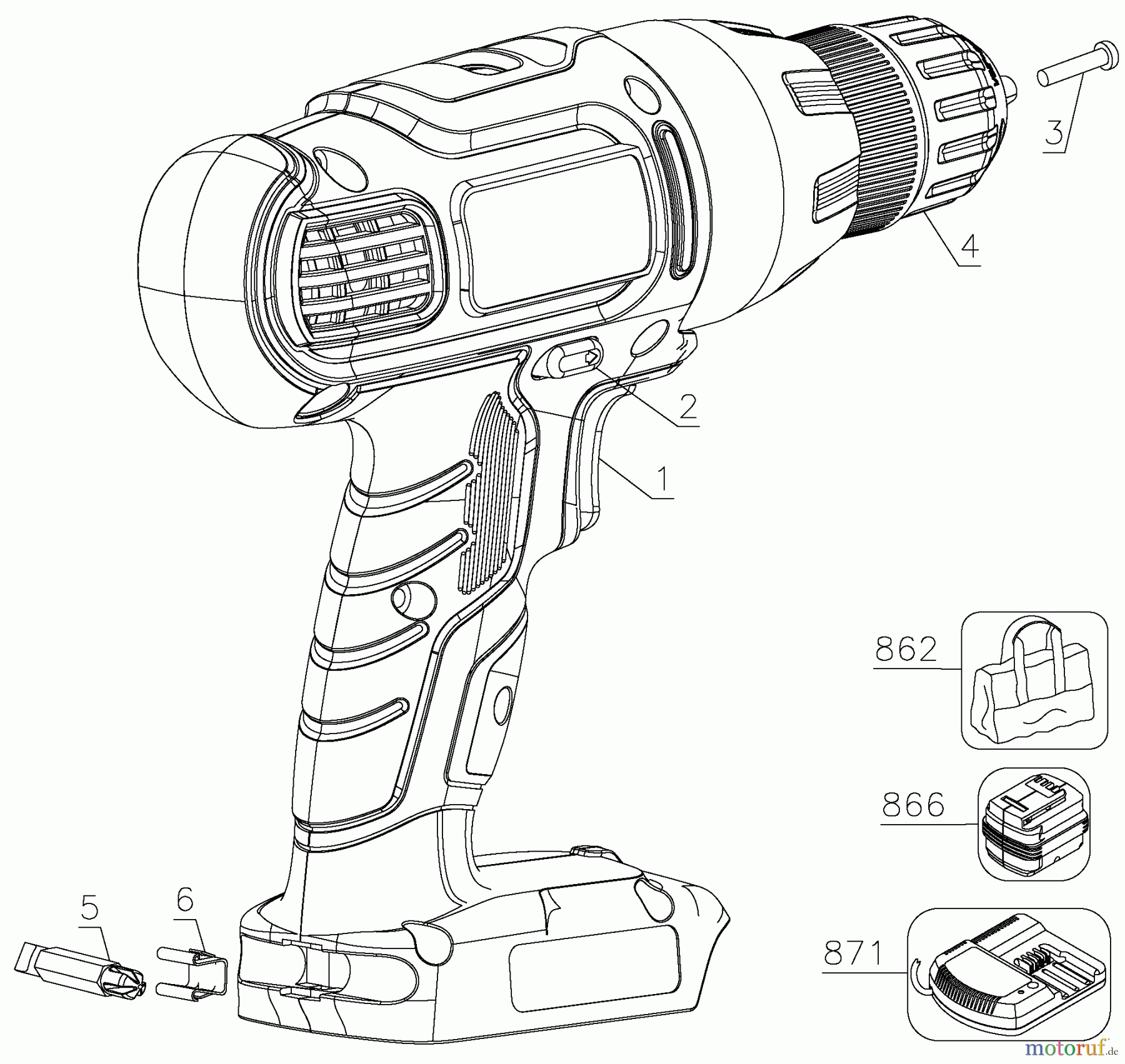 BLACK+DECKER INNENAUSSTATTUNG BOHRER BOHRER SSL20SB-2 Seite 1