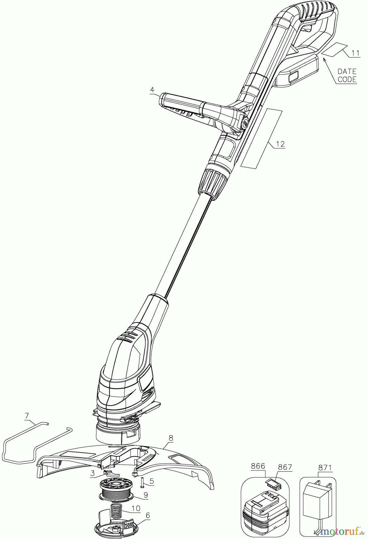 BLACK+DECKER Divers 18V STRING TRIMMER NST2118 Seite 1