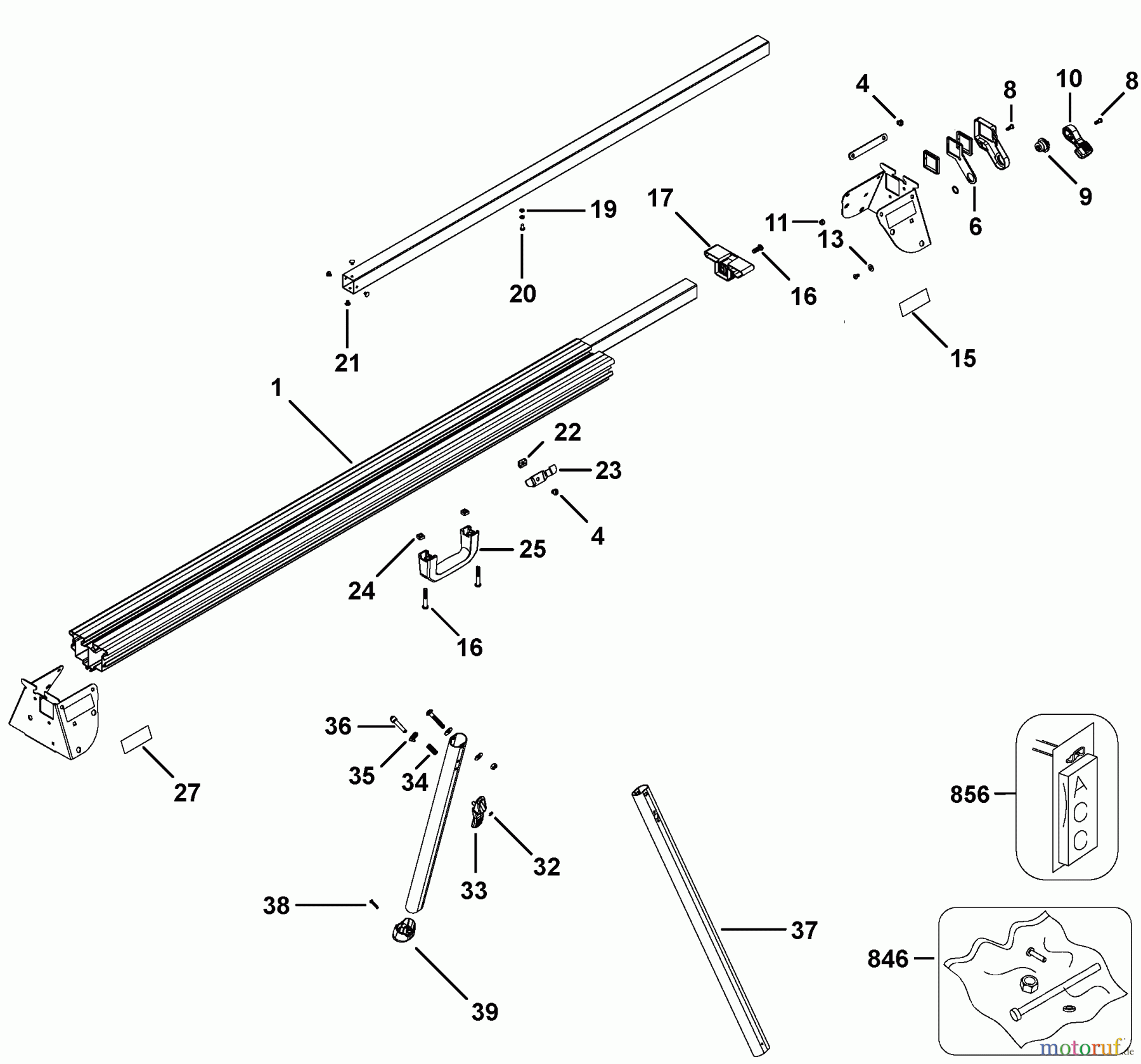  DEWALT ANBAUTEILE & ZUBEHÖR LEG STANDS BEINSTÄNDER DWX724 Seite 1
