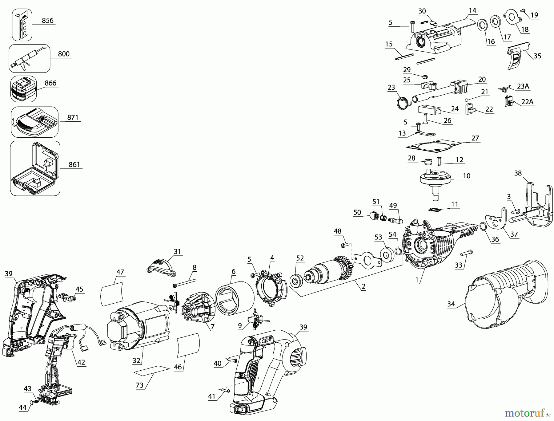 DEWALT Divers 14.4V PREMIUM RECIP SAW B DCS320KN Seite 1