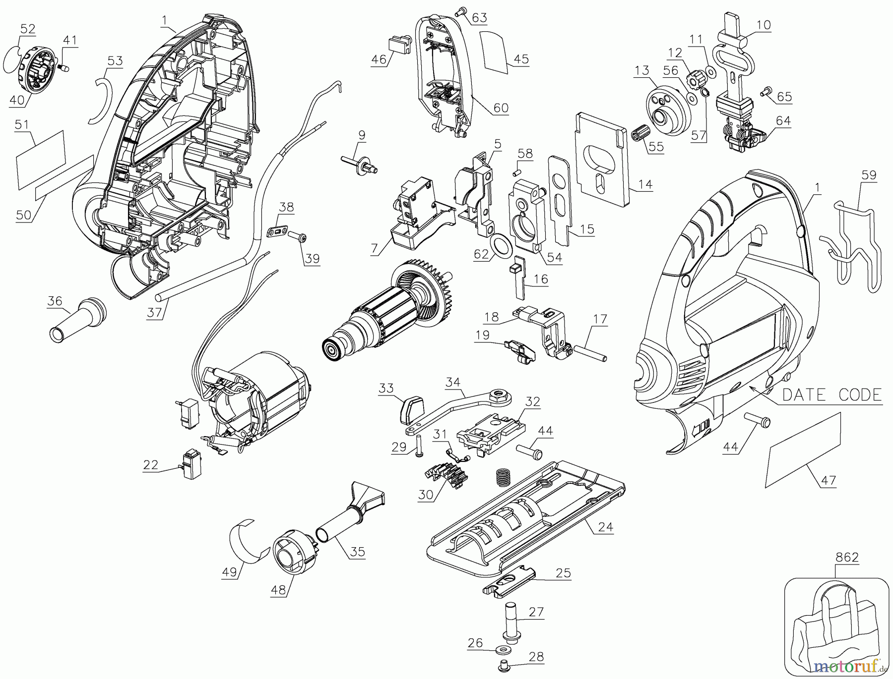BLACK+DECKER INNENAUSSTATTUNG SÄGE Jig Saw JS670V Seite 1