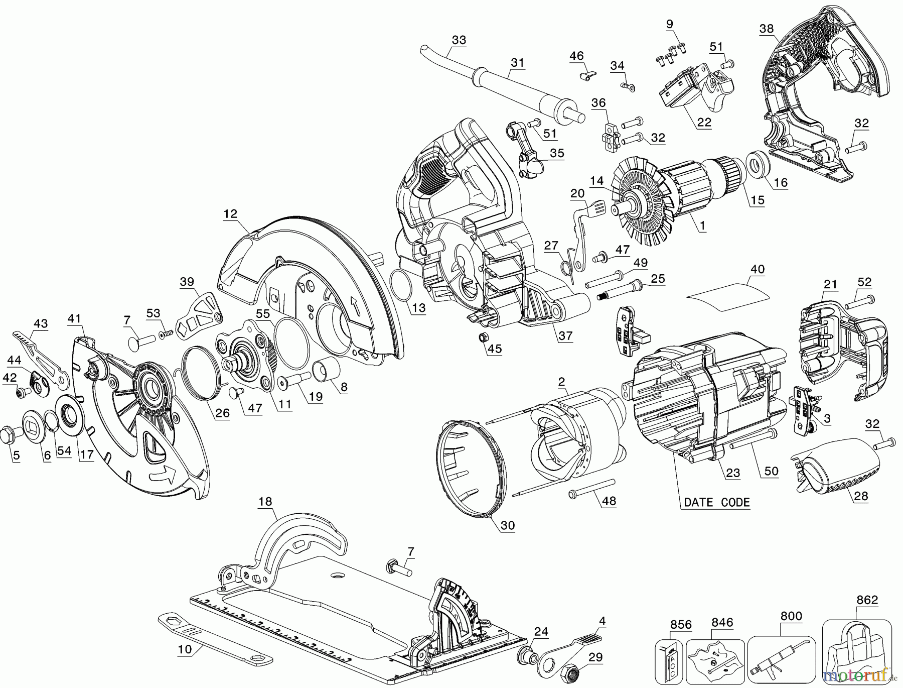  DEWALT HOLZARBEITEN KREISSÄGEN KREISSGE DWE575SBR Seite 1