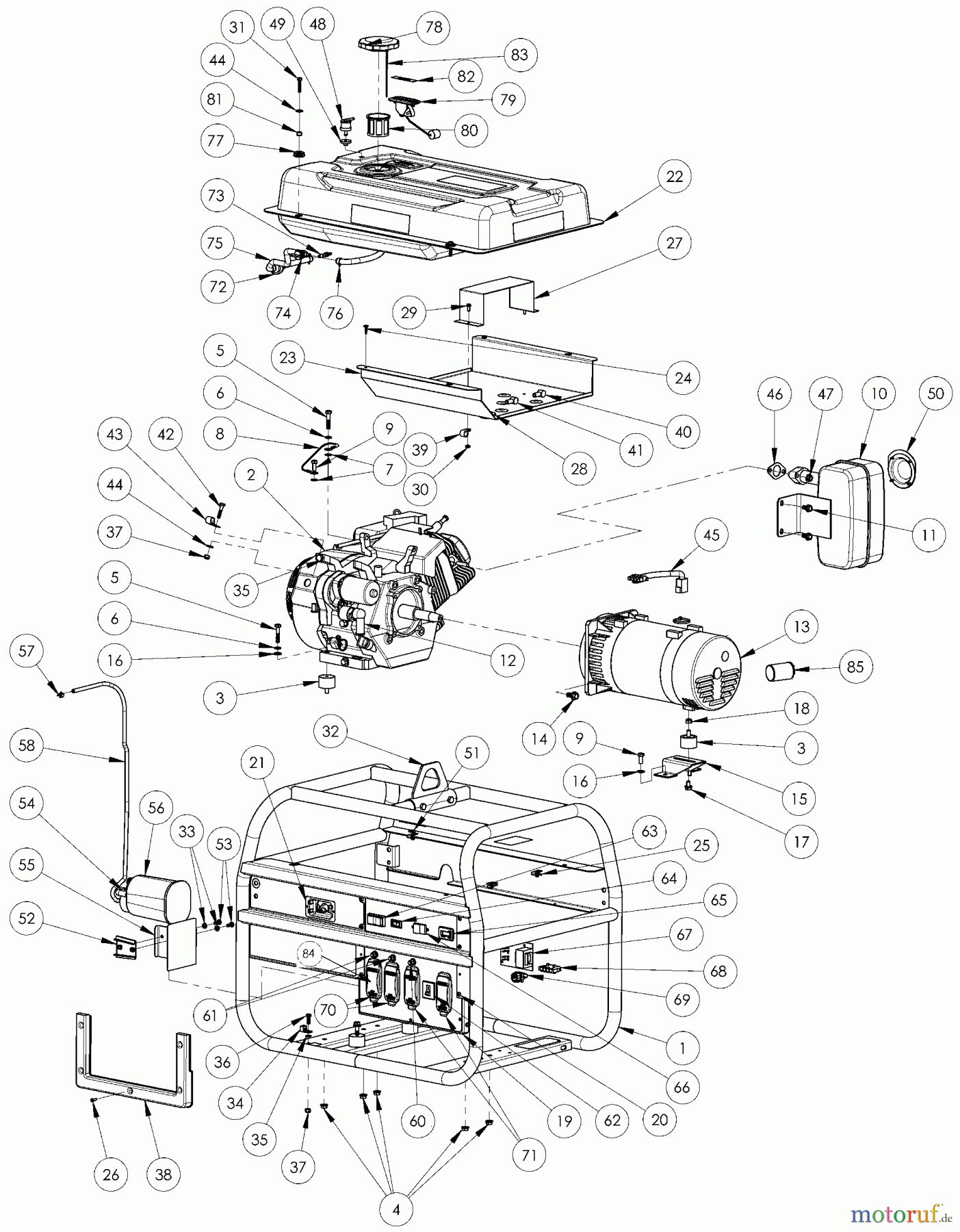 DEWALT Divers GENERATOR DXGN7200 Seite 1