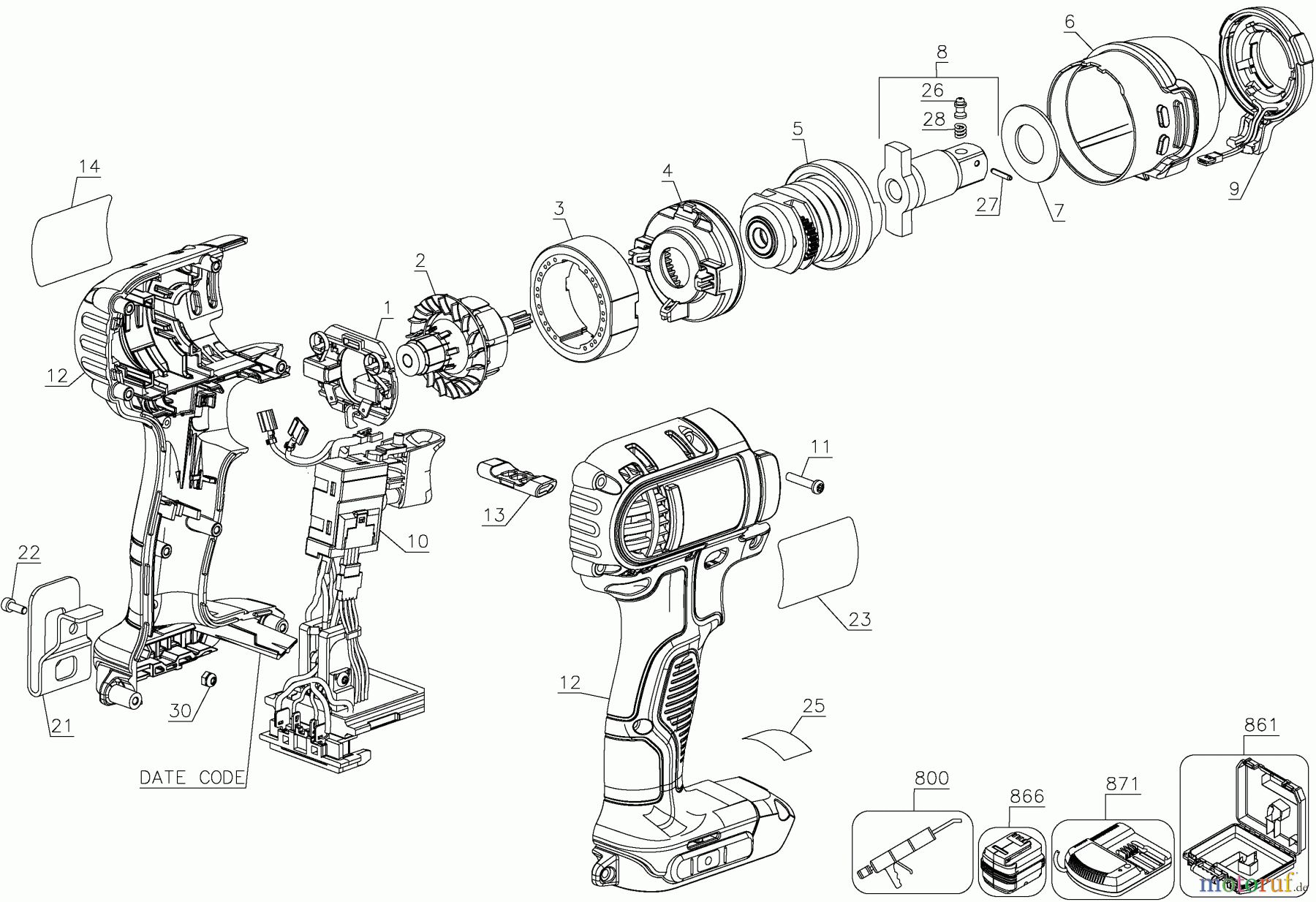 DEWALT Divers 20V 1/2
