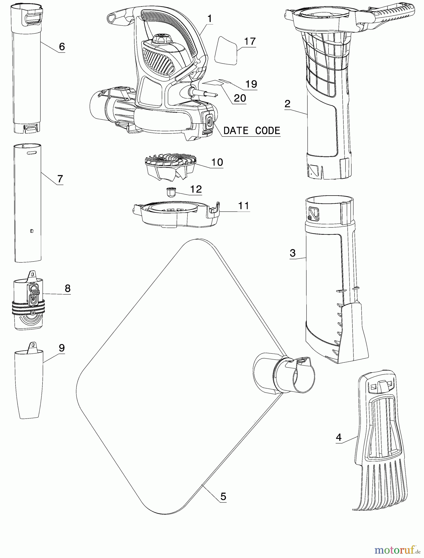 BLACK+DECKER Divers GEBLÄSESTAUBSAUGER BV5600 Seite 1