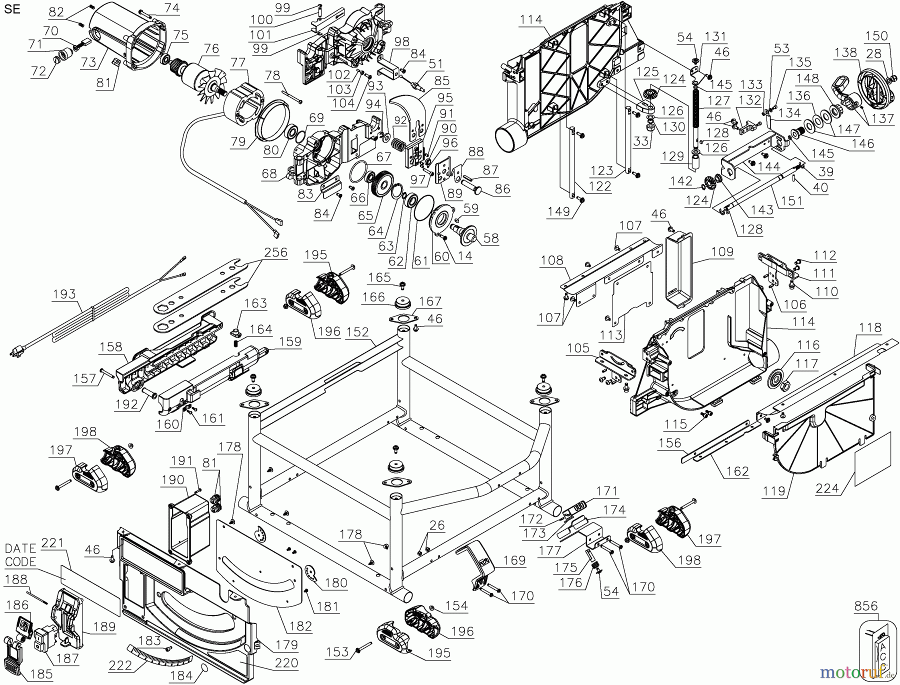  DEWALT HOLZARBEITEN UNIVERSAL-SÄGEN 10IN JOBSITE TBL SAW DWE7491RS Seite 2