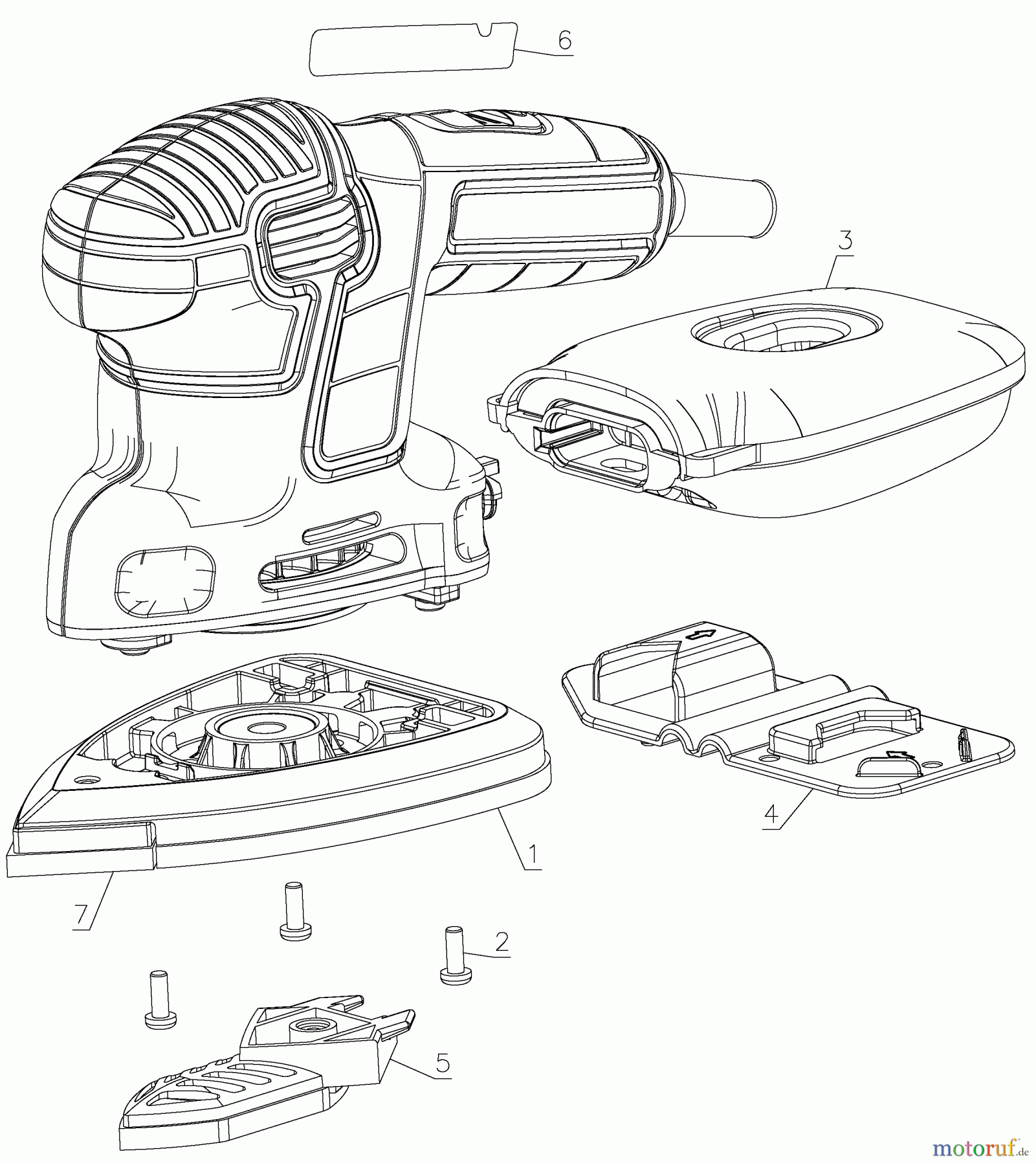  BLACK+DECKER PROFESSIONELL ABSCHLEIFGERÄT MOUSE 1.2A SANDER BDEMS600 Seite 1