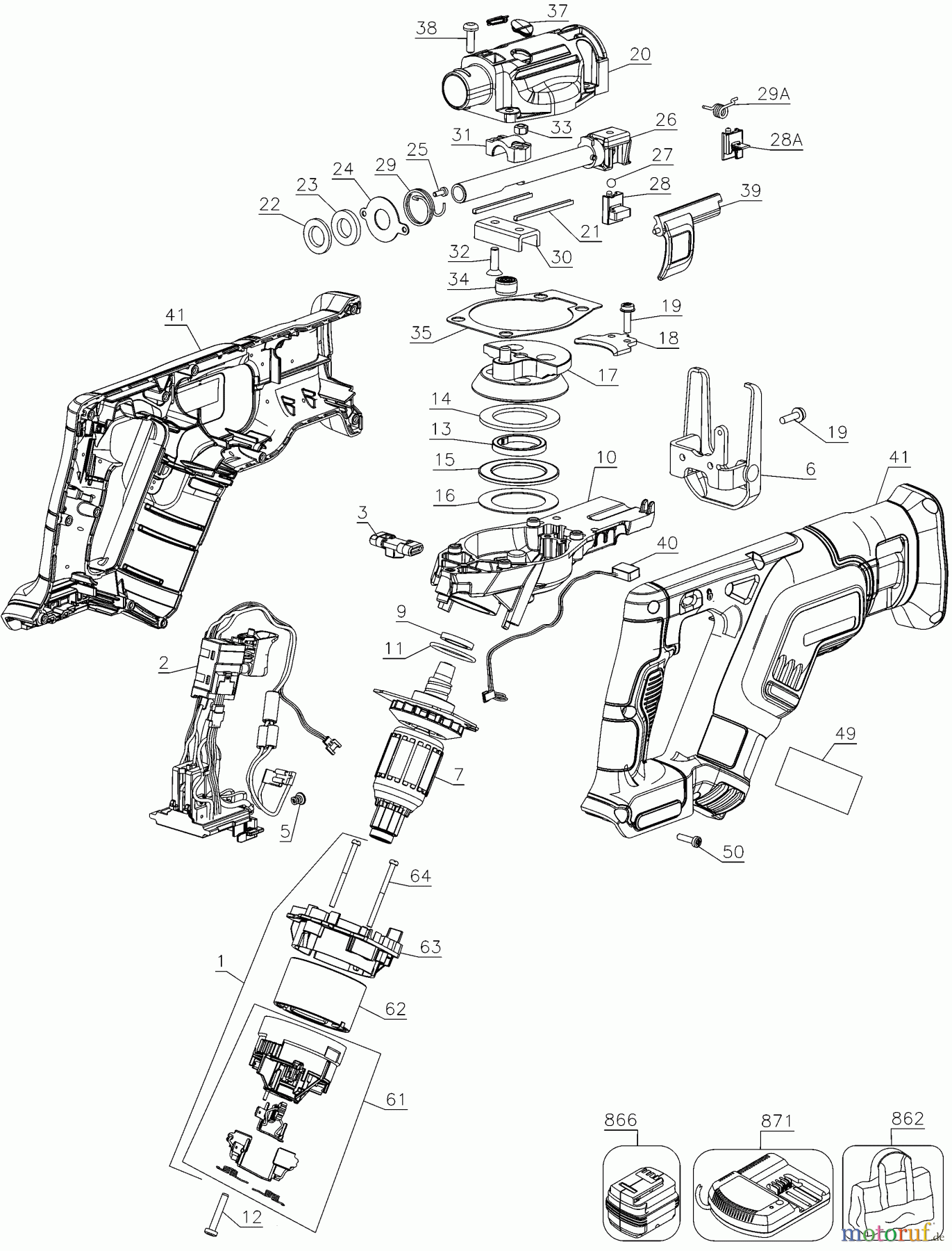 DEWALT HOLZARBEITEN SCHNEIDESÄGEN 20V COMPACT RECIPSAW DCS387D1 Seite 1
