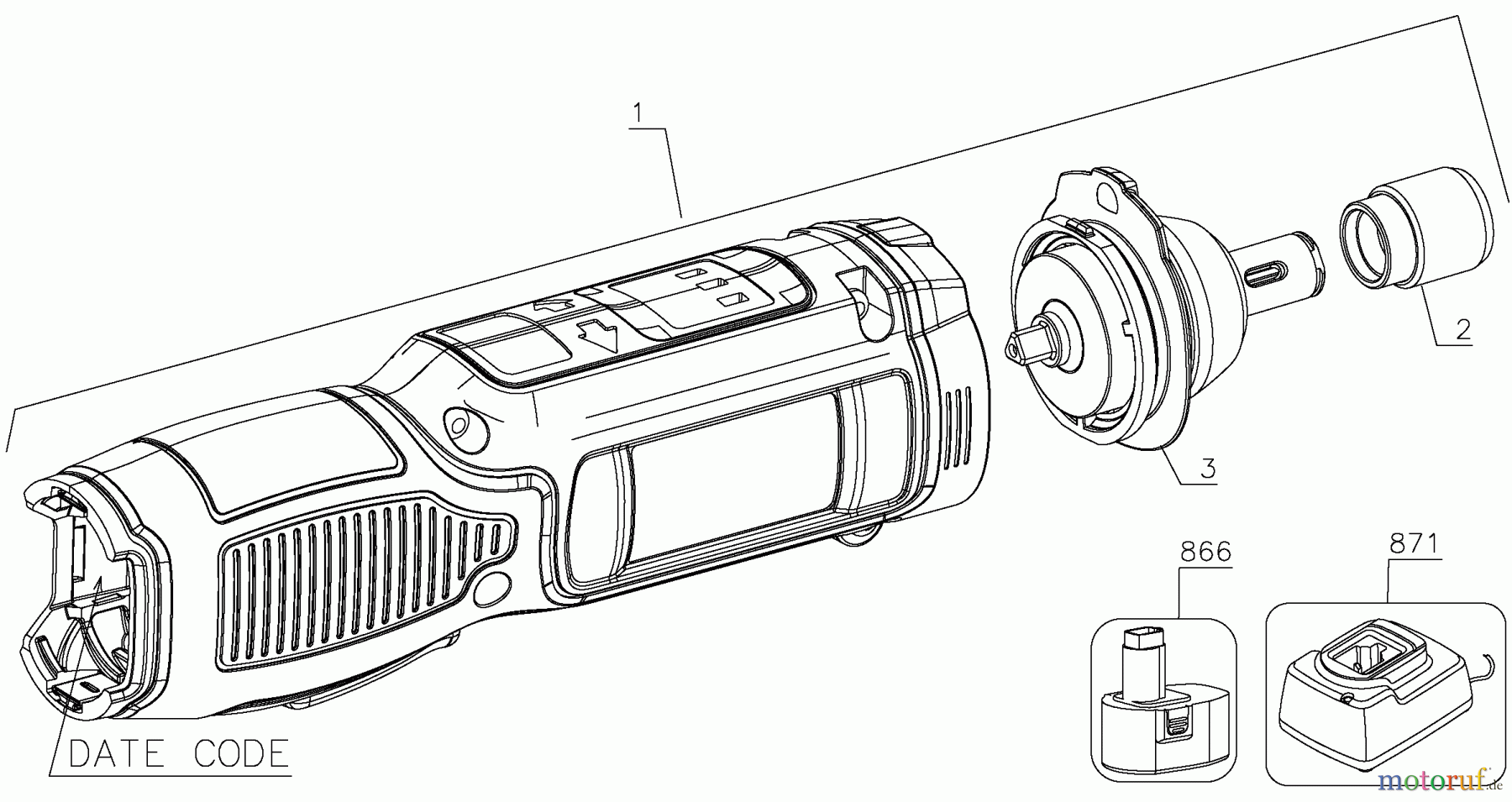 DEWALT SCHRAUBER Akku Schrauber 8V INLINE GYROSCOP DCF682N1 Seite 1