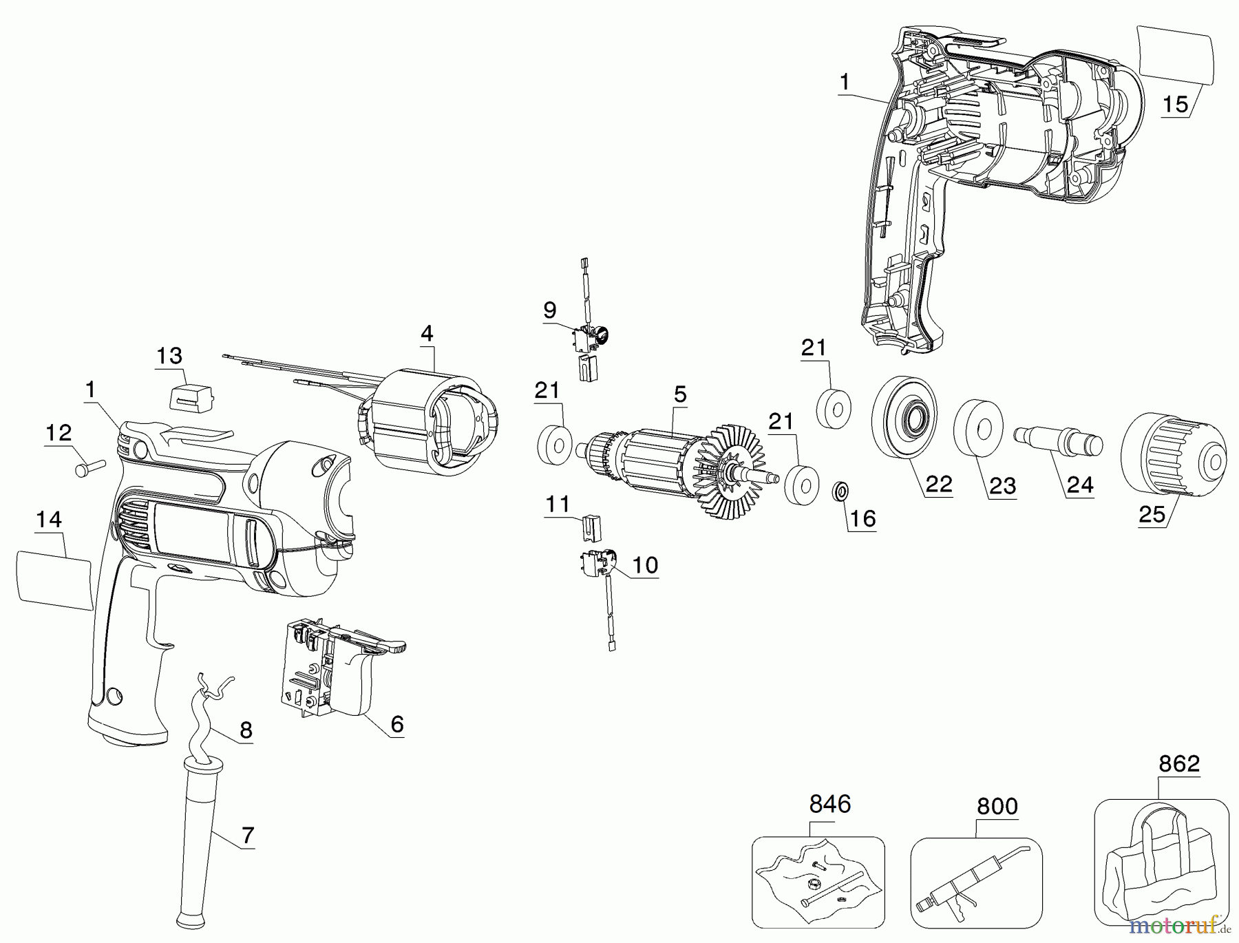 DEWALT Akku Schrauber BOHRER DWD110KR Seite 1