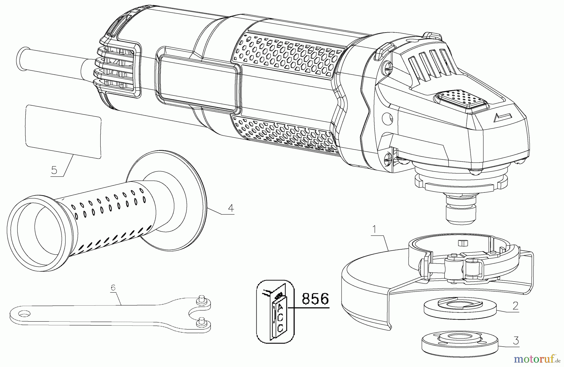 BLACK+DECKER INNENAUSSTATTUNG SCHLEIFER UND POLIERER ANGLE GRINDER 4.5 IN BDEG400 Seite 1