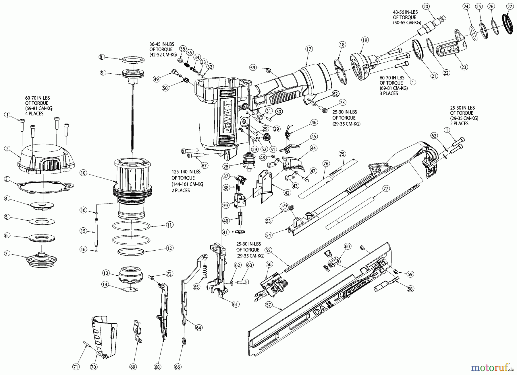  DEWALT BEFESTIGUNG Nagler 53441 DWFP72155 Seite 1